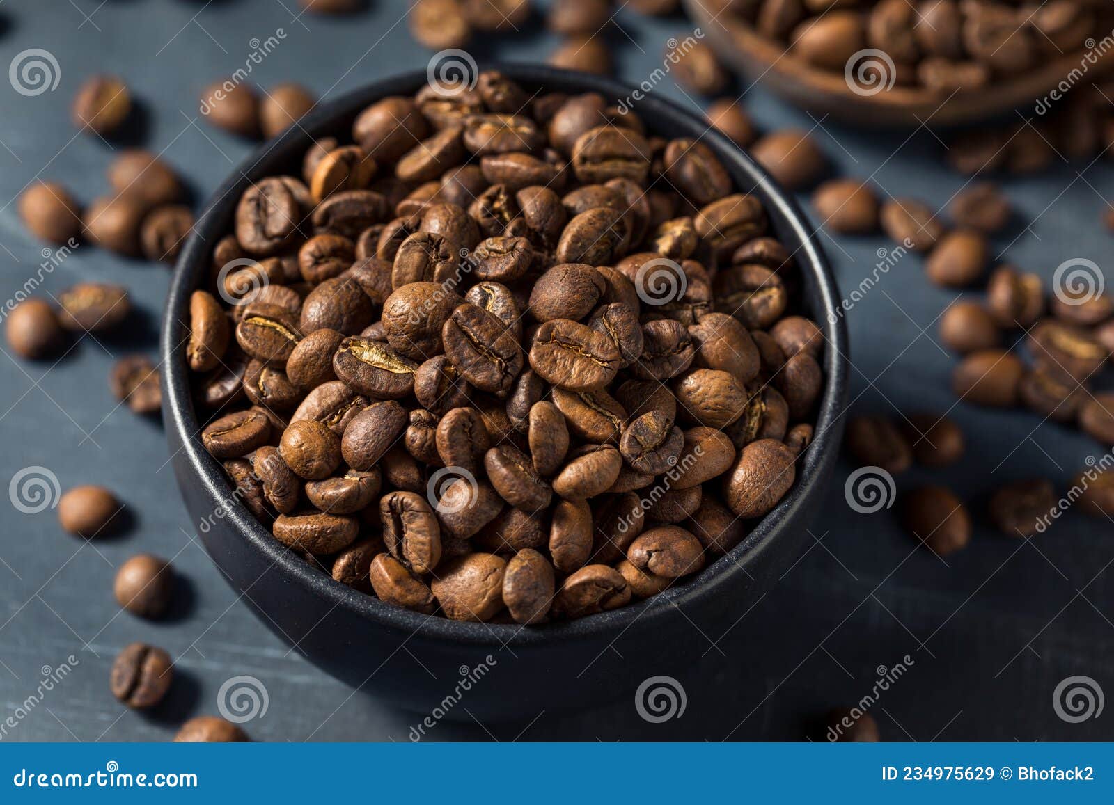 Raw Organic Roasted Espresso Coffee Beans Stock Image Image of