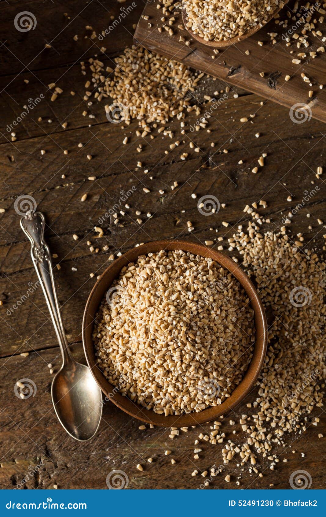 Raw Organic Steel Cut Oats stock photo. Image of fresh 52491230