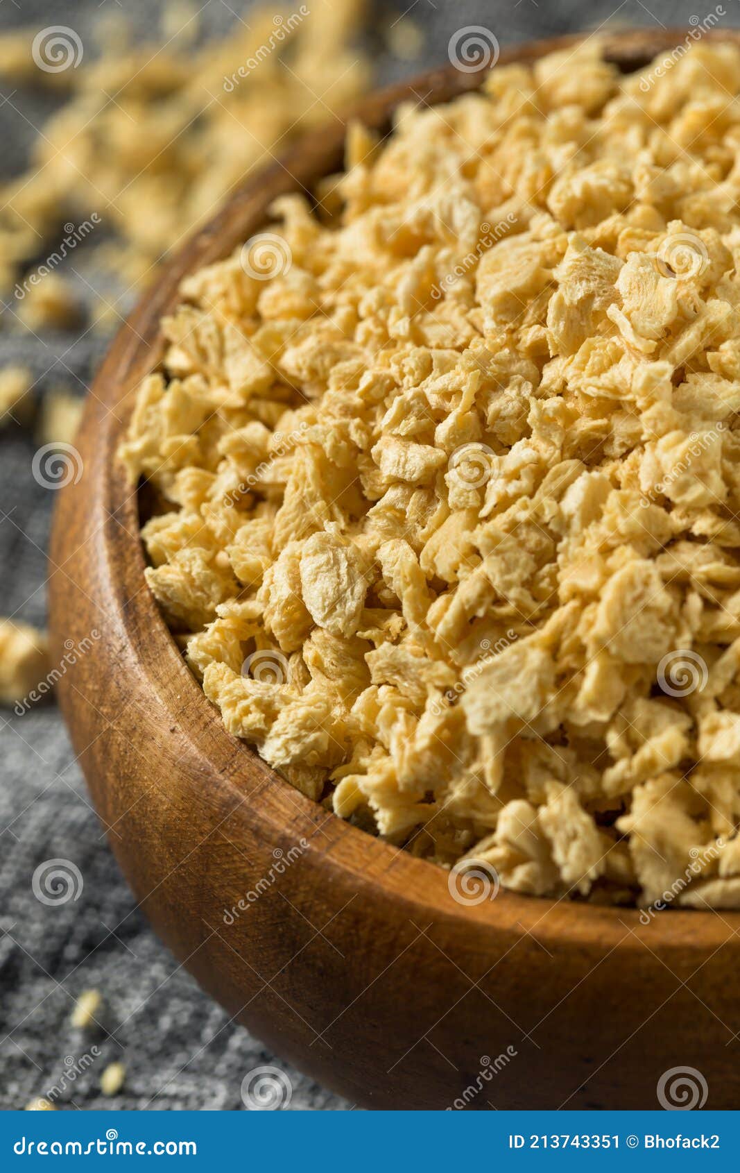 Raw Organic Textured Vegetable Protein TVP Stock Image - Image of vegan