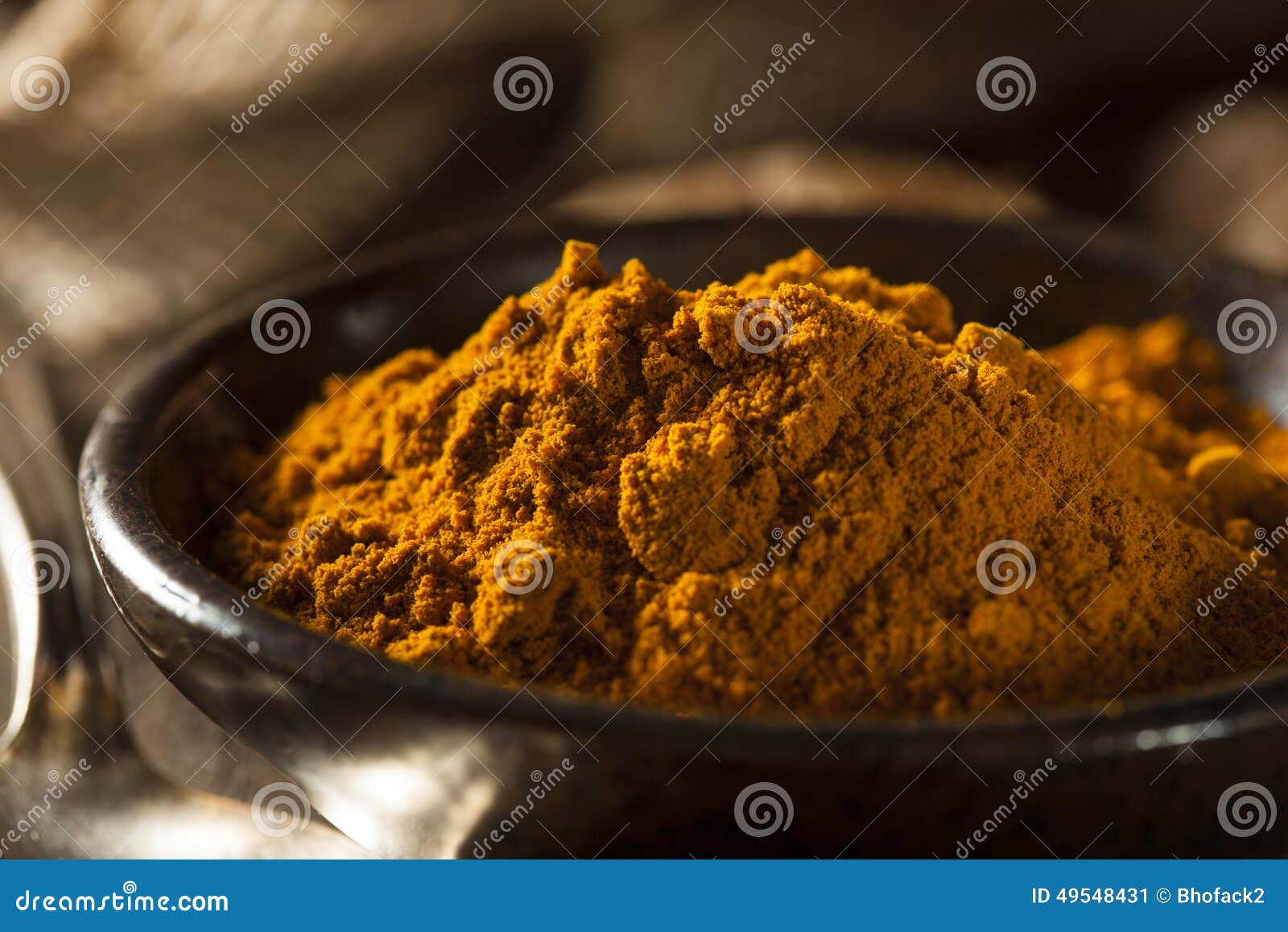 Raw Organic Turmeric Spice stock image. Image of flavor 49548431