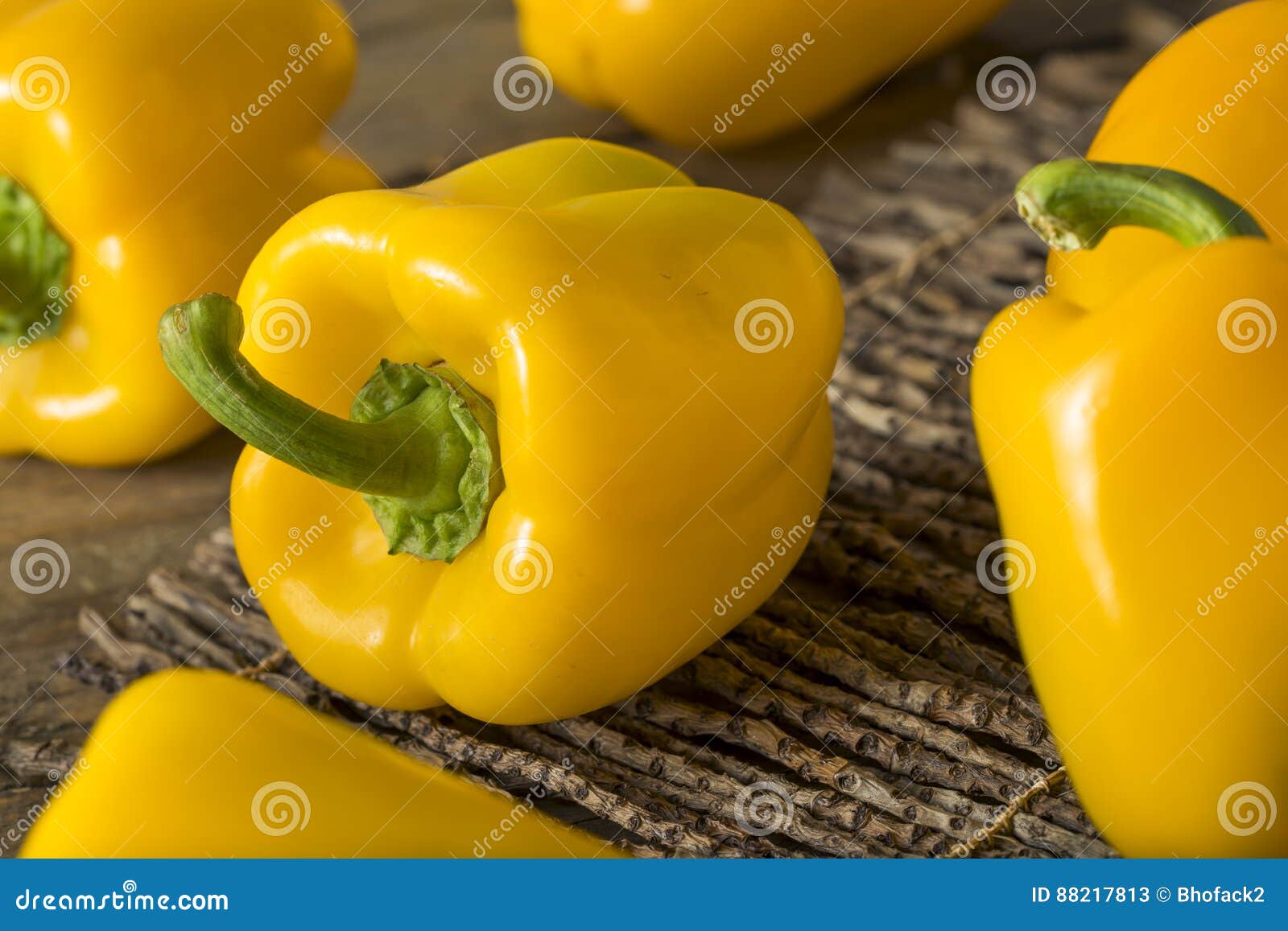 Raw Organic Yellow Bell Pepper Stock Image Image of nutrition, pepper