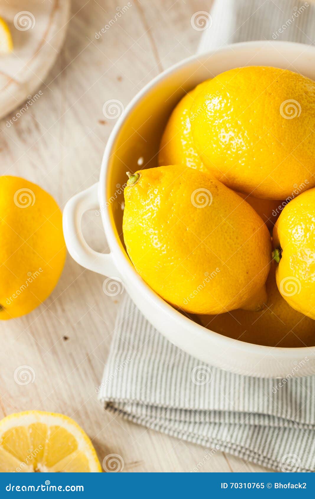 Raw Organic Yellow Lemons stock image. Image of harvest 70310765