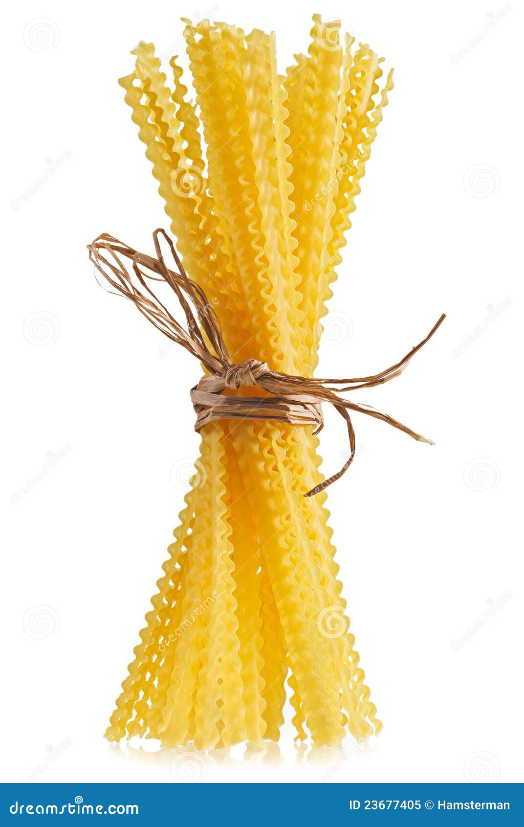 Raw Pasta Bunch Composition Bound with Straw Stock Image Image of