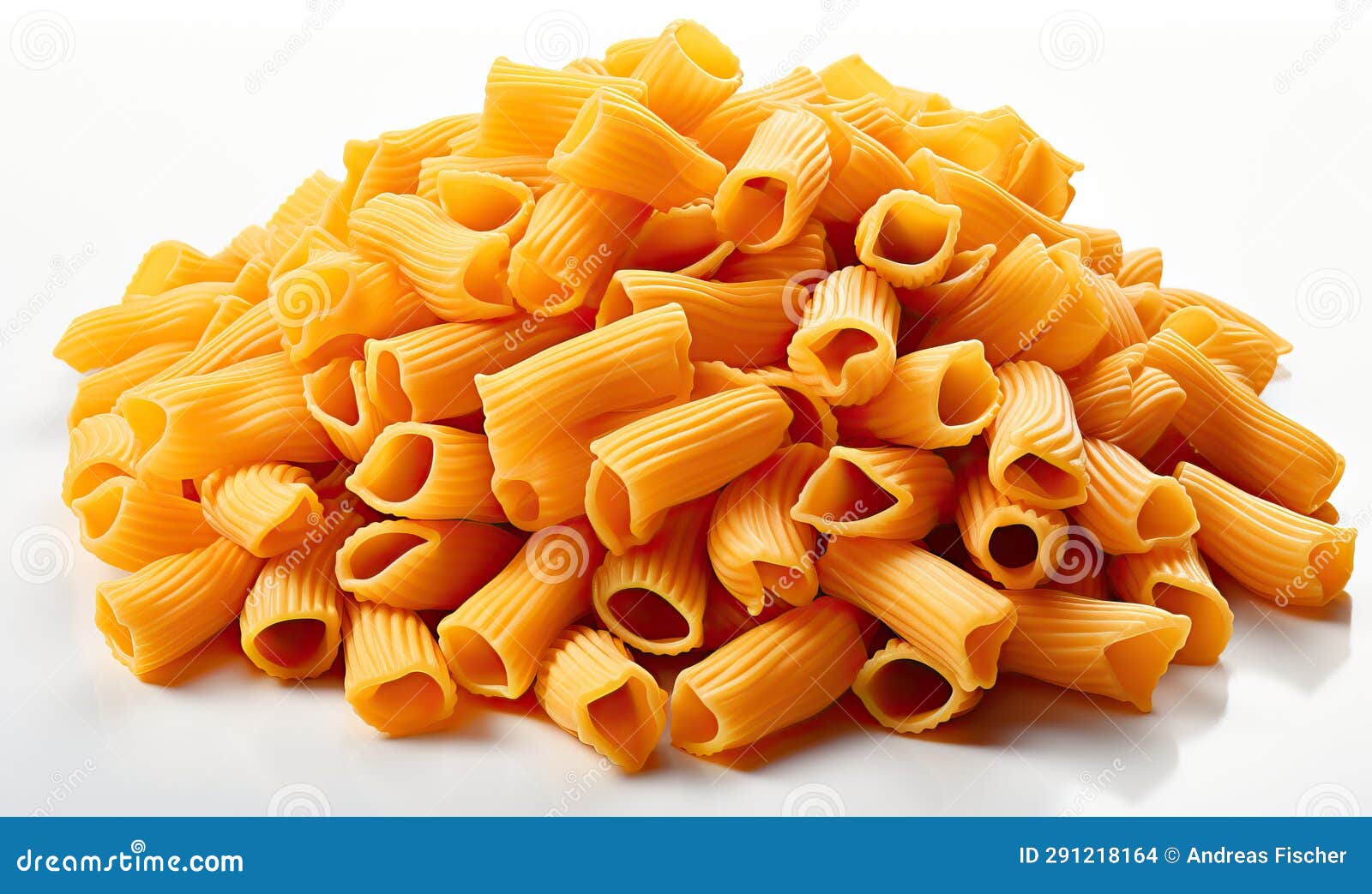Raw Pasta on a White Background. Stock Photo Image of ingredient