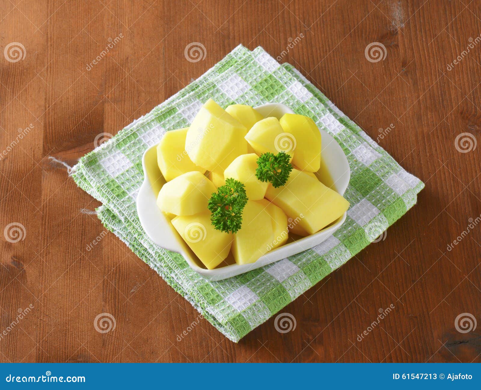 Raw peeled potatoes stock image. Image of peeled, vegetable 61547213