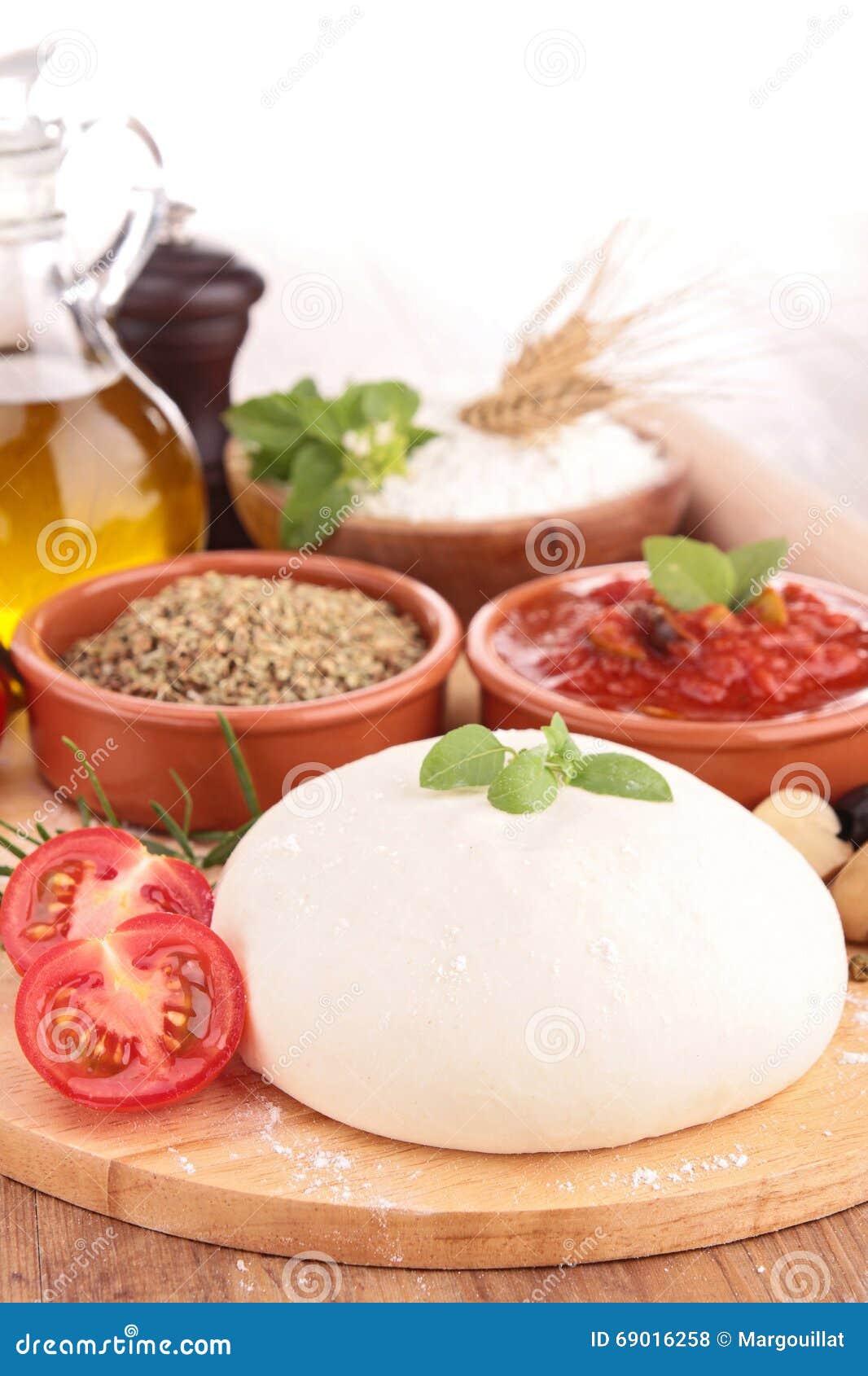 Raw pizza dough stock photo. Image of recipe, dough, cuisine 69016258