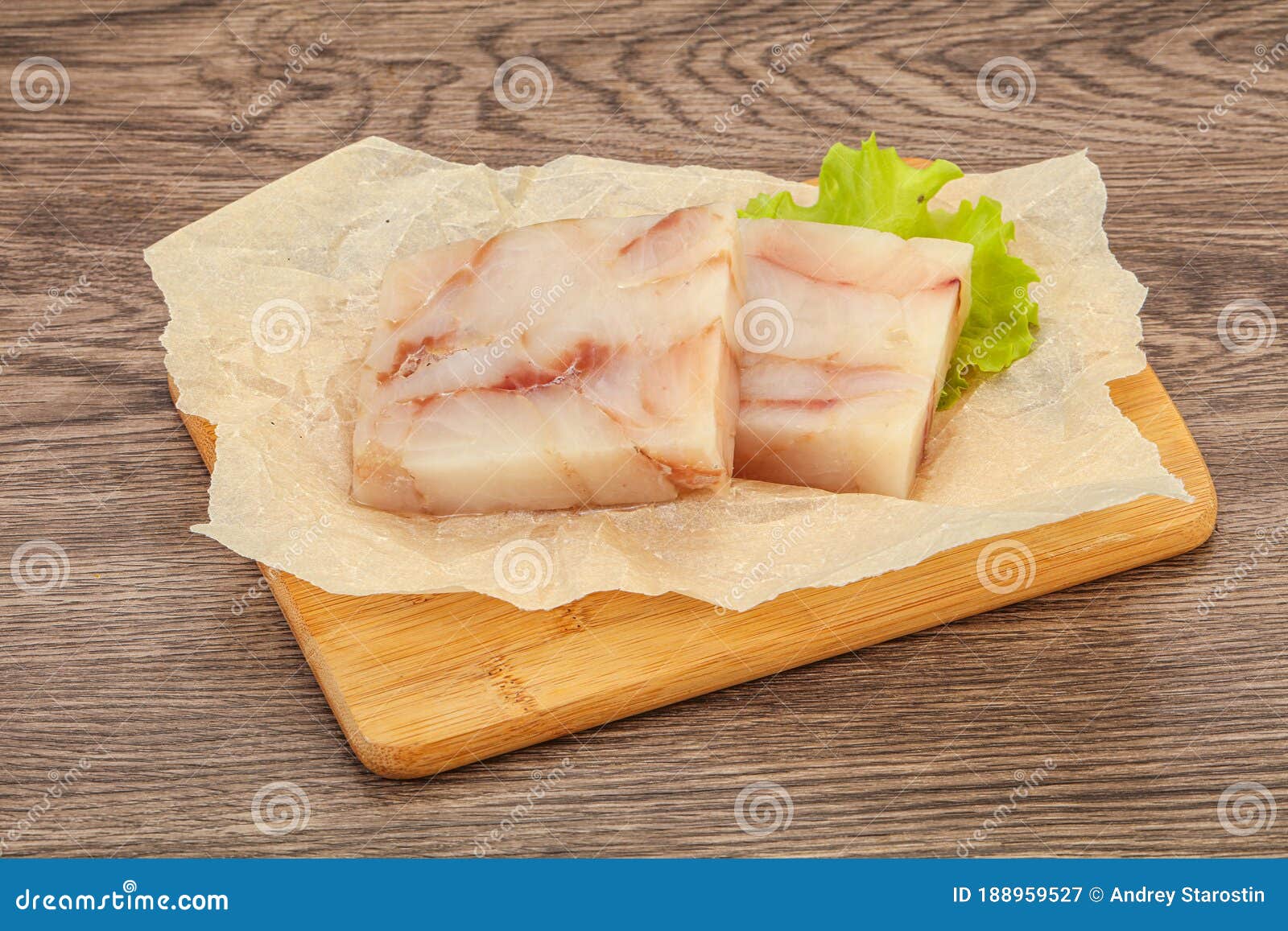 Raw Pollock Fish Fillet for Cooking Stock Image Image of haddock, cooking 188959527