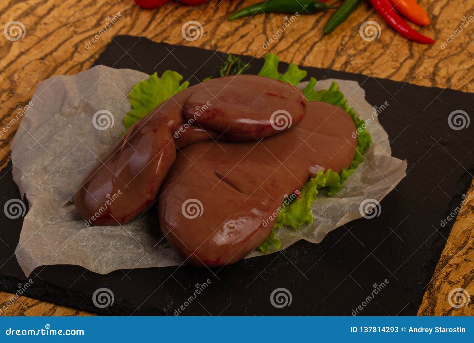 Raw pork kidneys stock image. Image of calorie, organ 137814293