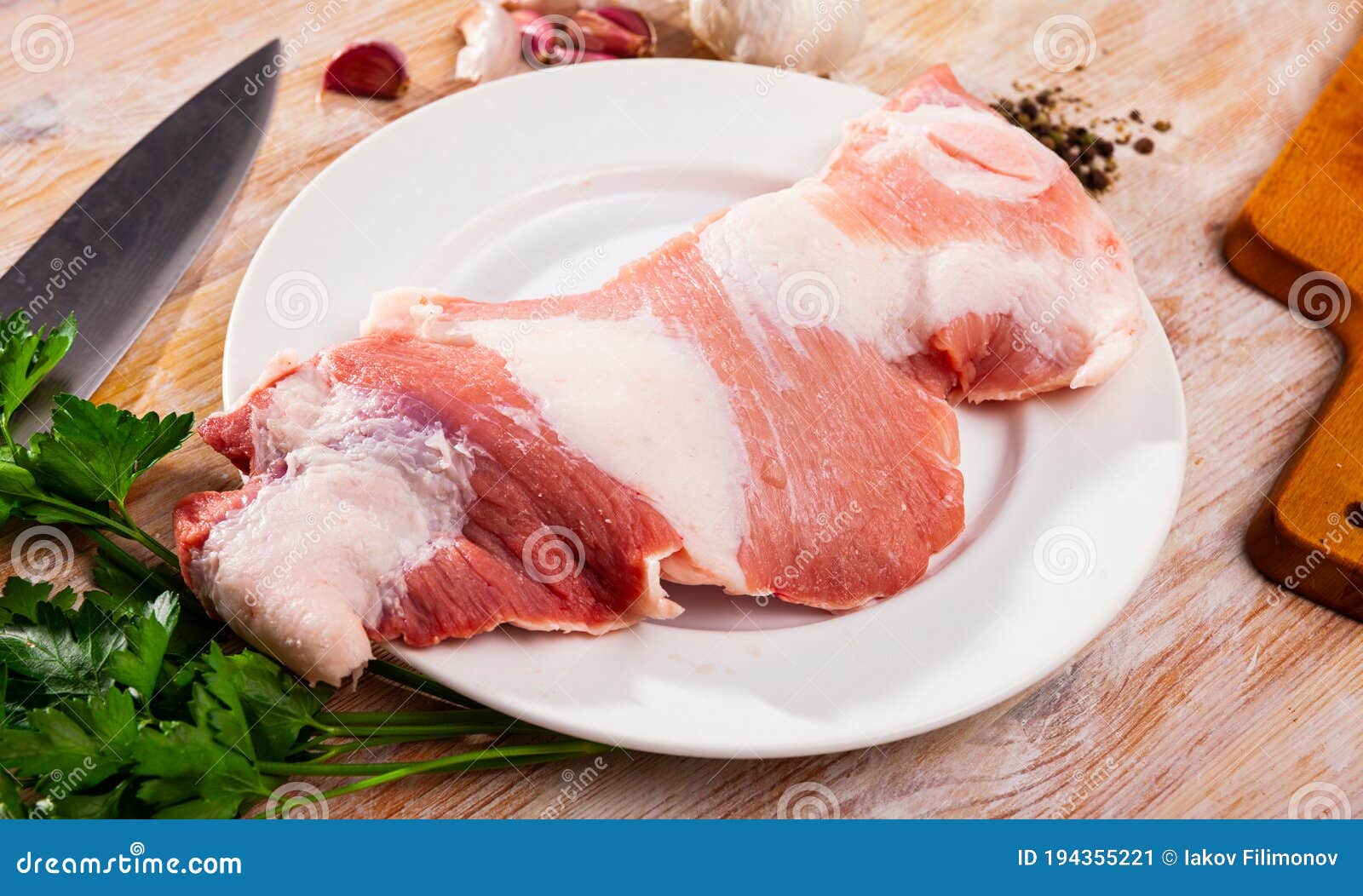 raw pork meat secreto