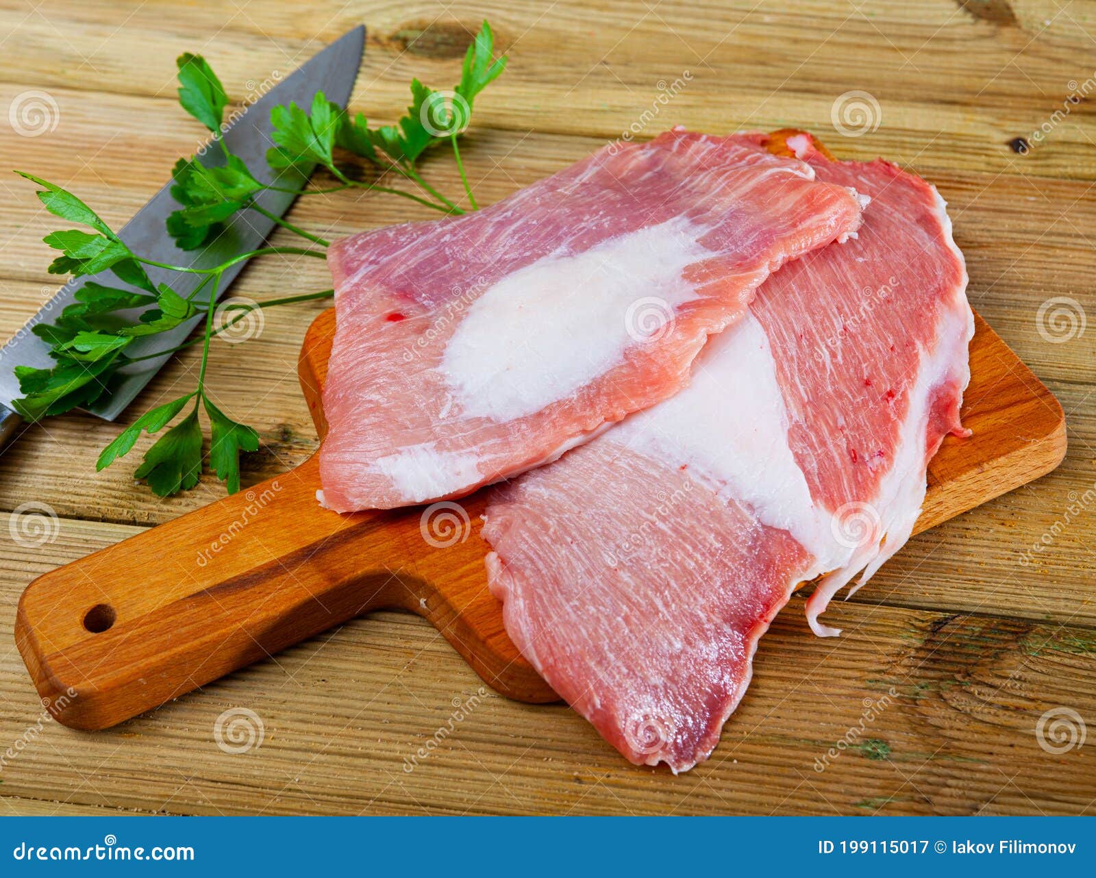 raw pork meat secreto