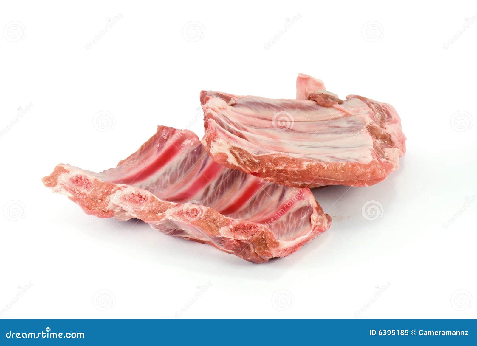 raw pork spare ribs