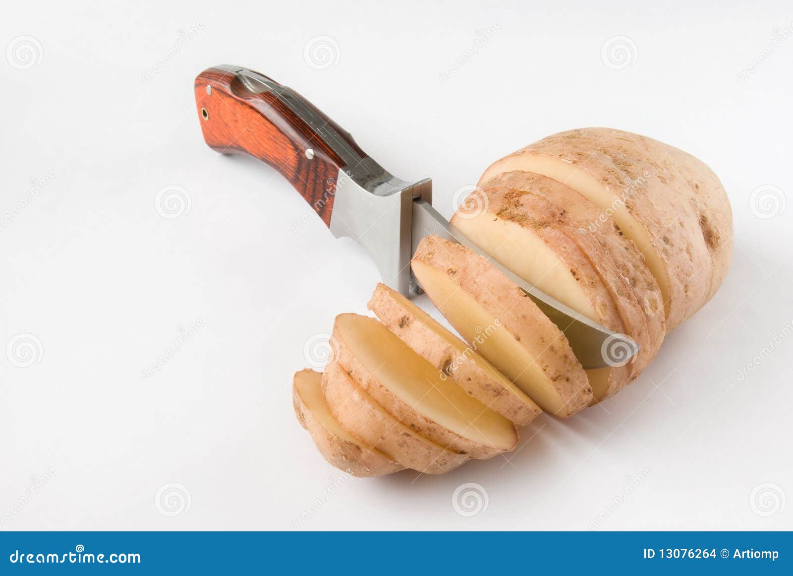 Raw Potatoes Cut with Knife Stock Photo Image of agriculture, portion