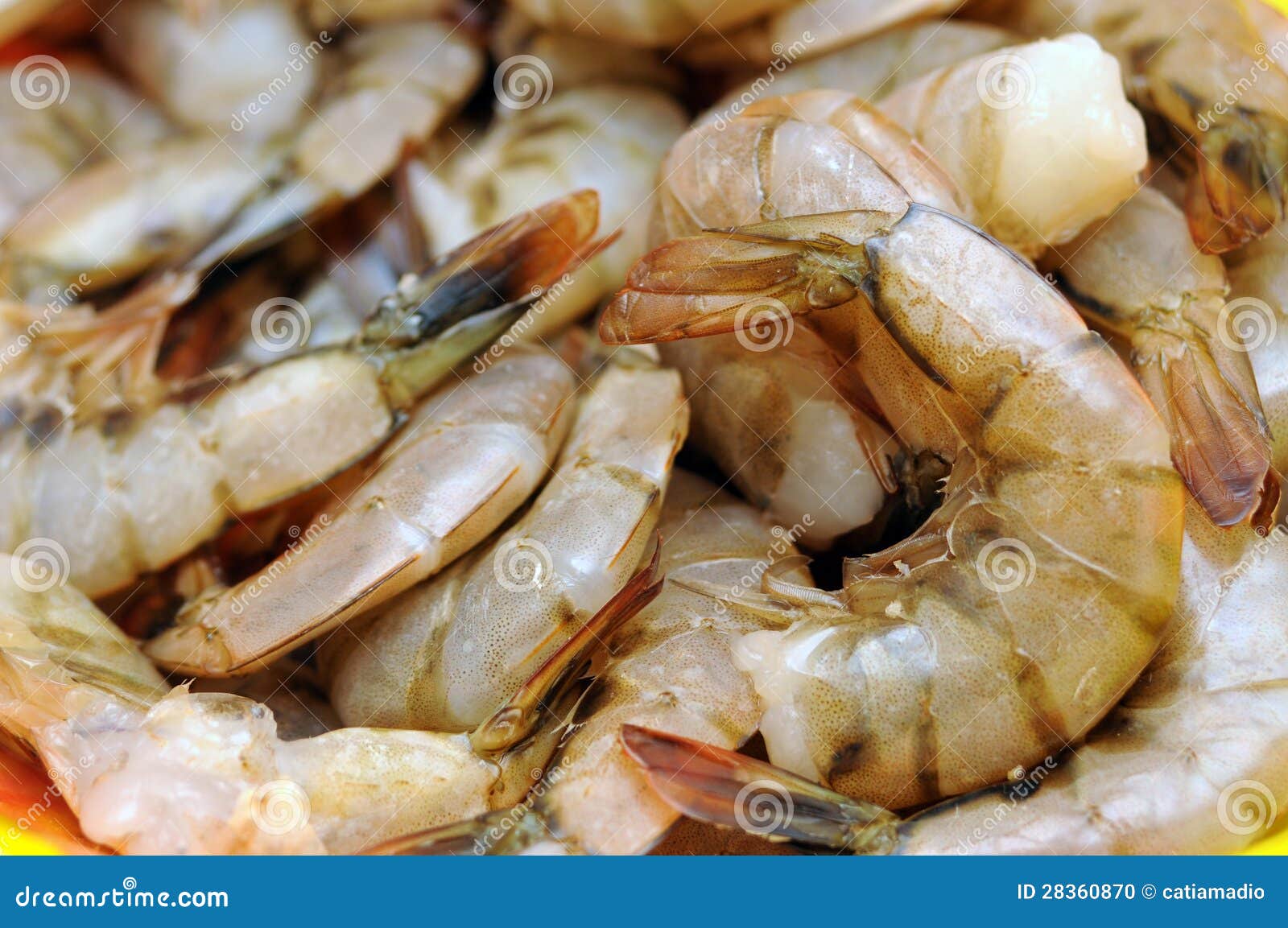 Raw prawn stock photo. Image of prawn, shrimp, seafood 28360870