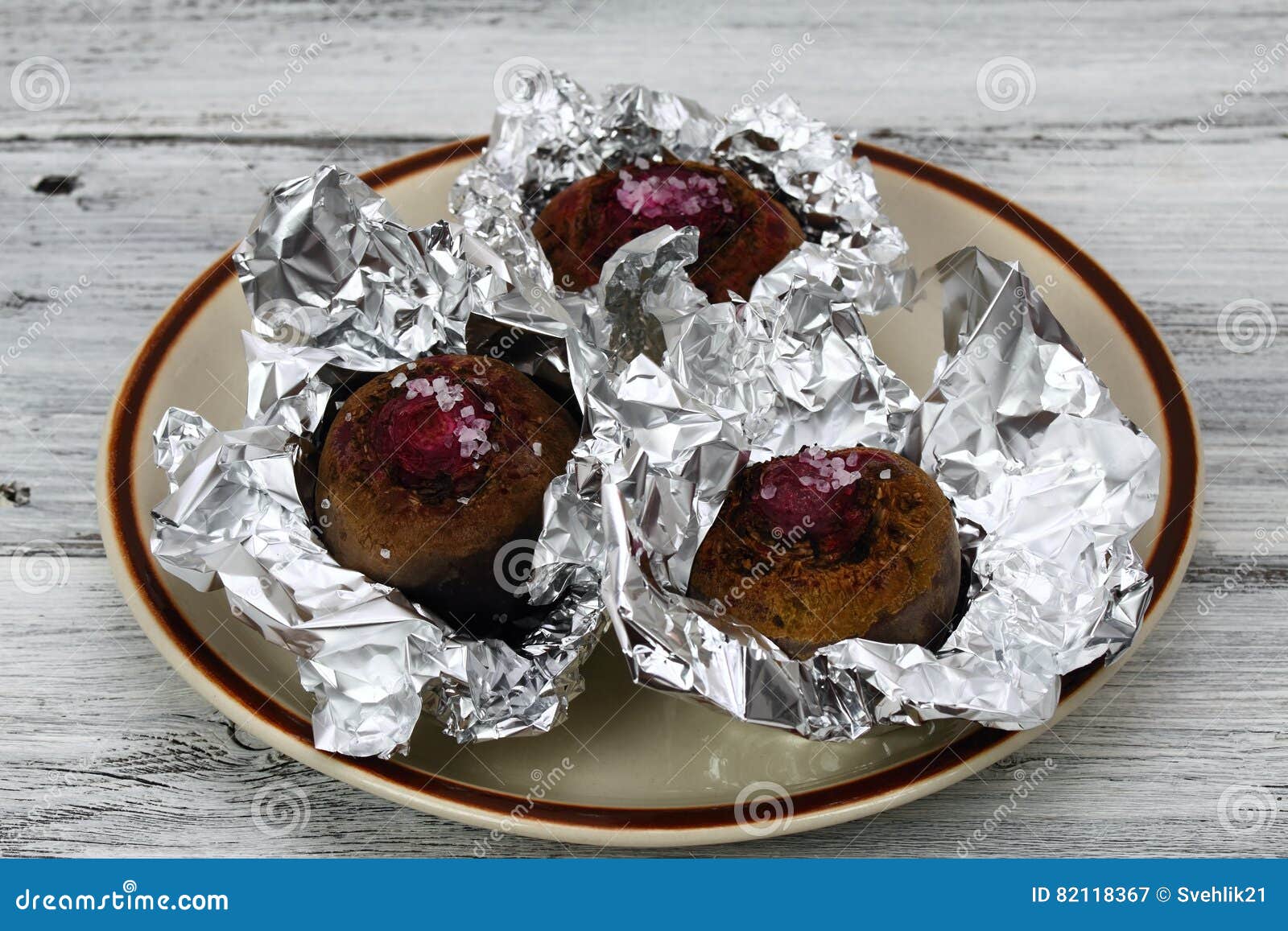 Raw Red Beet Prepared for Baking in the Oven Stock Image Image of foil, plate 82118367