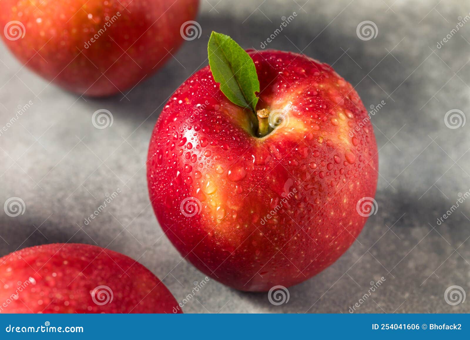 Raw Red Organic Cosmic Crisp Apples Stock Photo Image of apple
