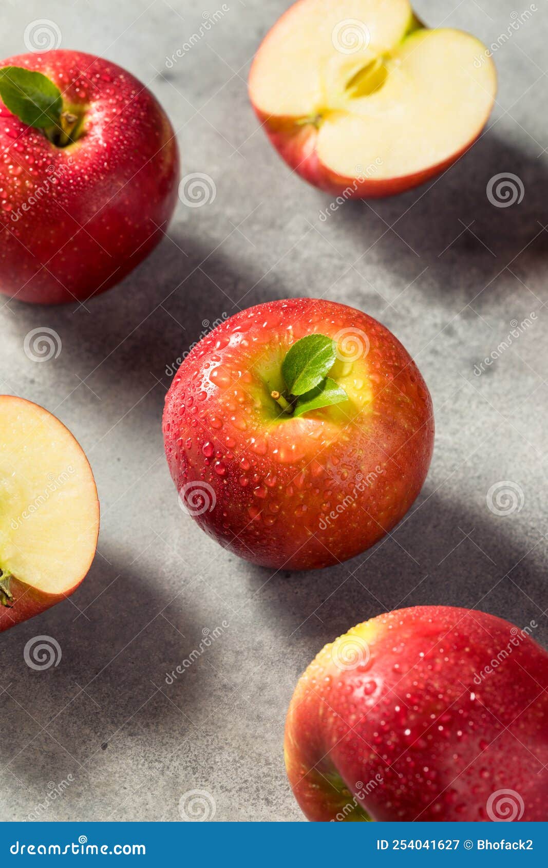 Raw Red Organic Cosmic Crisp Apples Stock Image - Image of sweet
