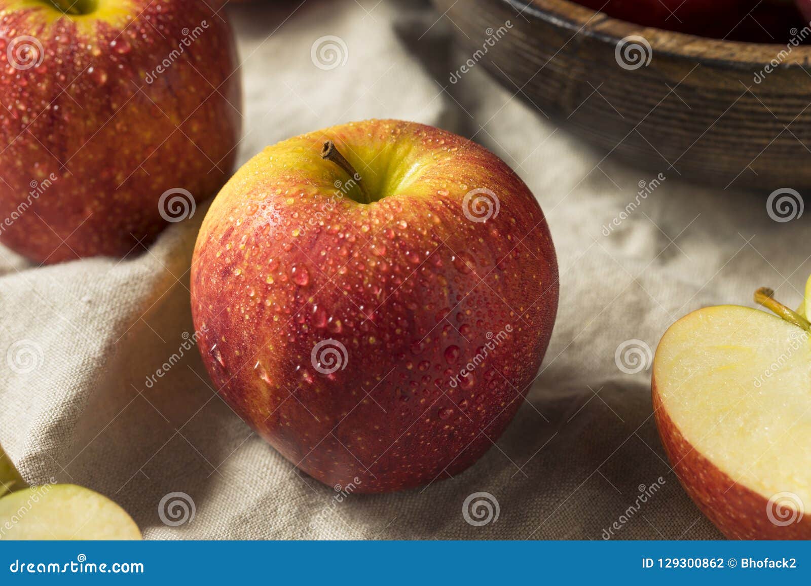 Raw Red Organic Envy Apples Ready Eat Stock Photo by ©bhofack2 221016352