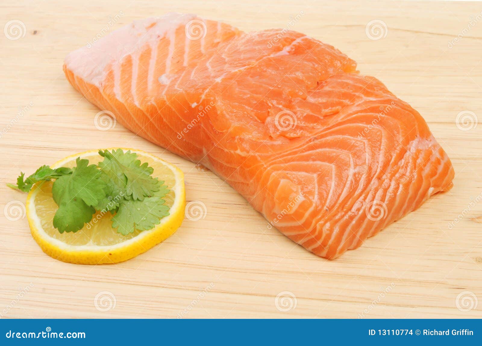 Raw salmon fillet stock photo. Image of flesh, fillet - 13110774