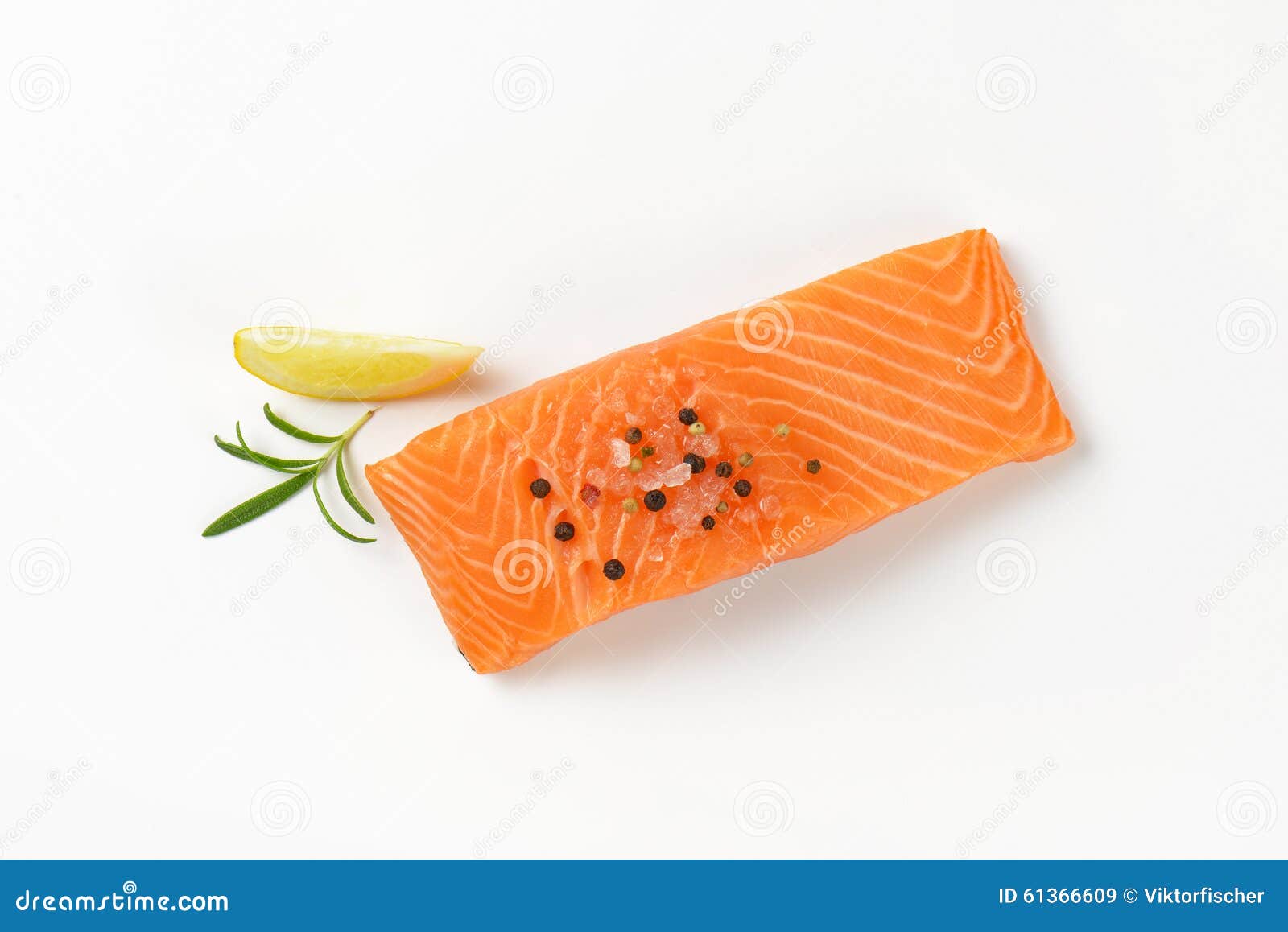 Raw salmon fillet stock image. Image of fresh, salmon - 61366609