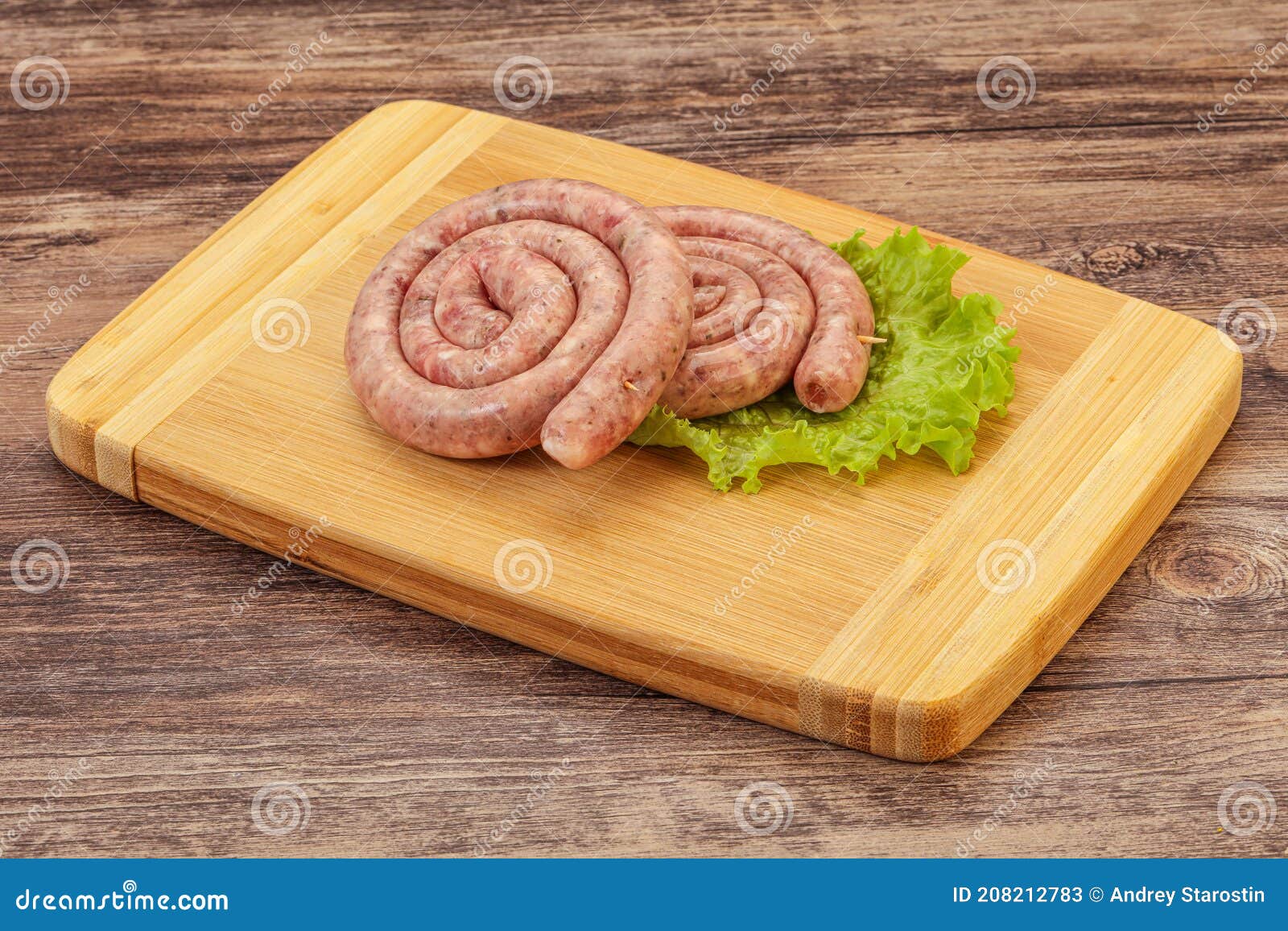 Raw sausage ring for grill stock image. Image of gourmet 208212783