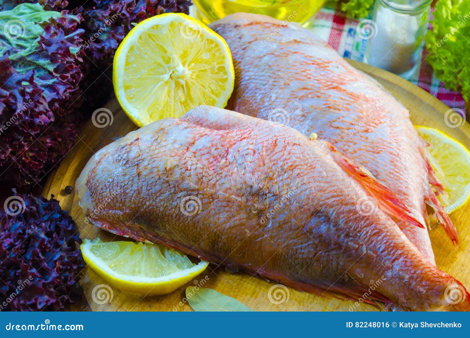 Raw sea bass stock photo. Image of seafood, kitchen, spice 82248016