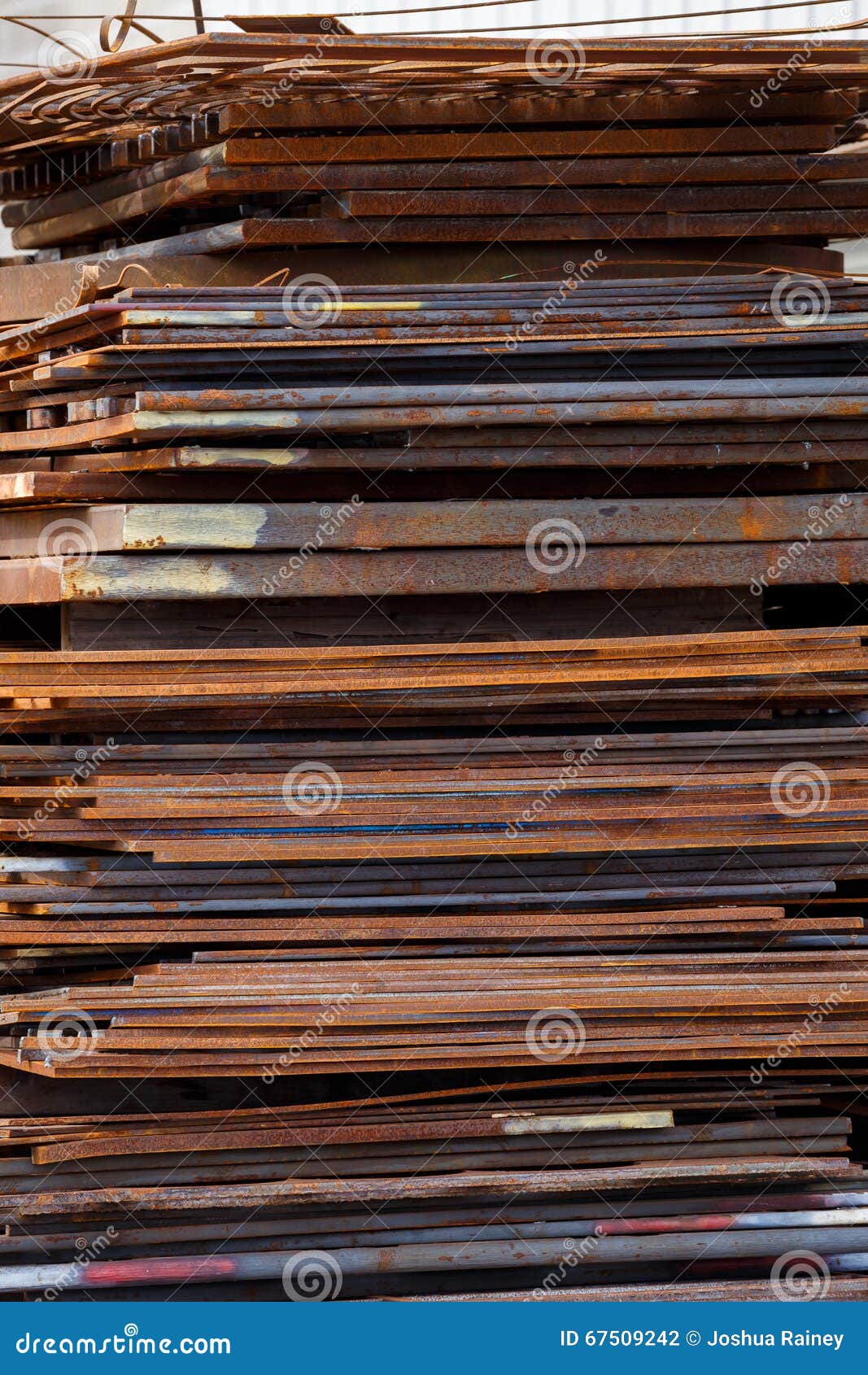 Raw Sheet Metal at Fabrication Construction Business Stock Photo