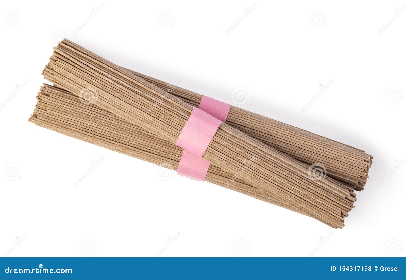 Raw Soba Noodles stock photo. Image of brown, bundle 154317198