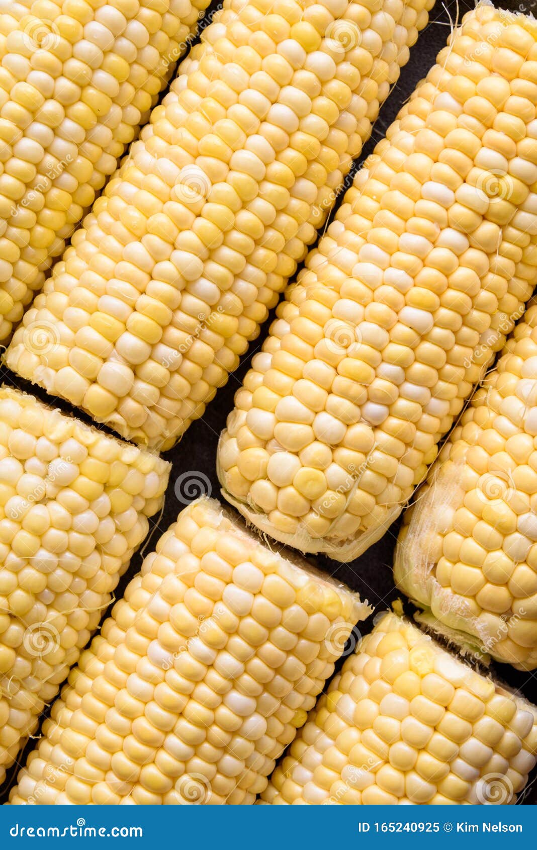 Raw Sweet Corn Shucked and Ready To Cook Stock Image Image of ready, fresh 165240925
