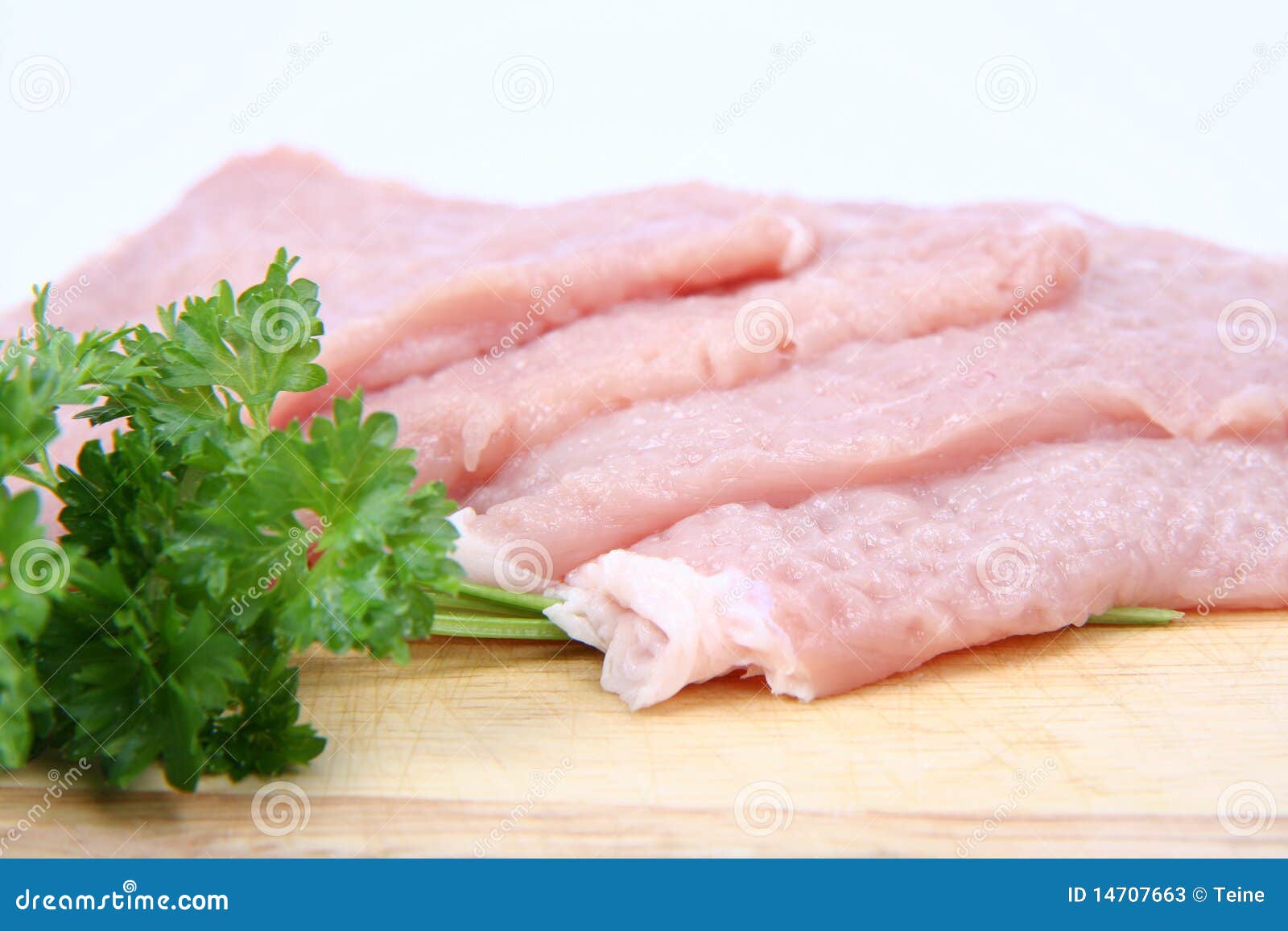 Raw tenderized pork chops stock image. Image of nutrition 14707663
