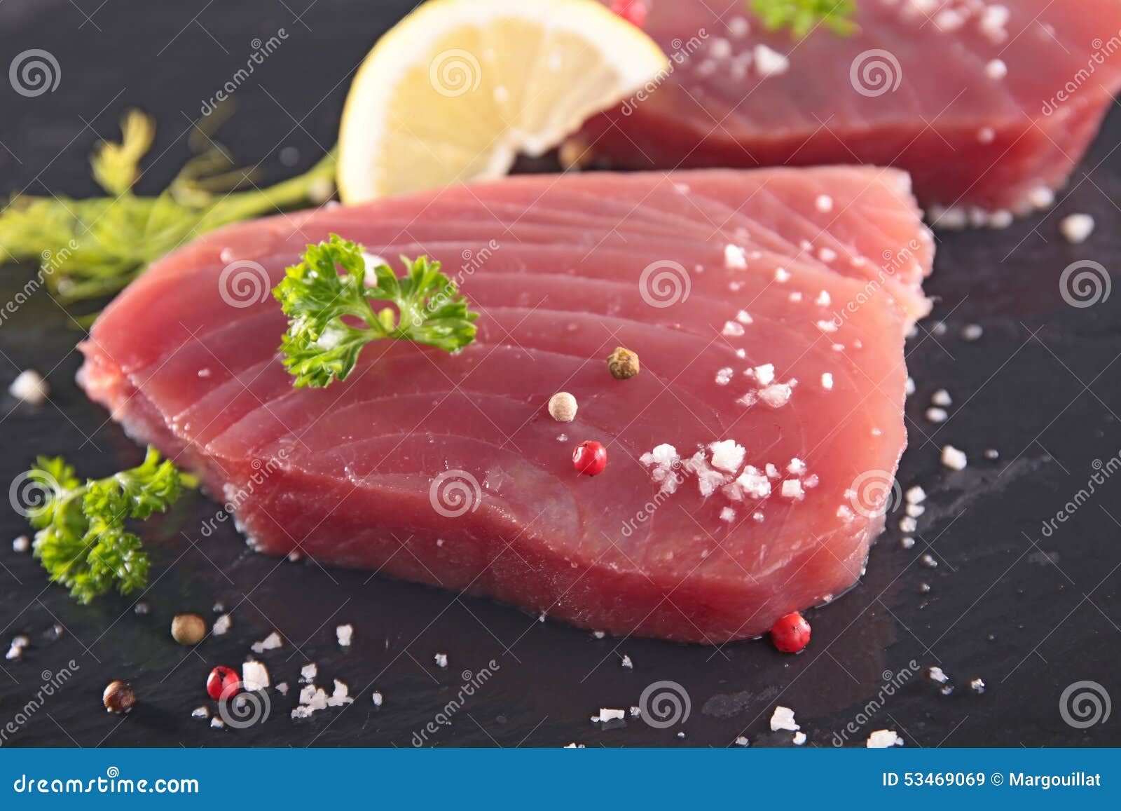 Raw tuna stock image. Image of food, cuisine, fresh, cooking 53469069