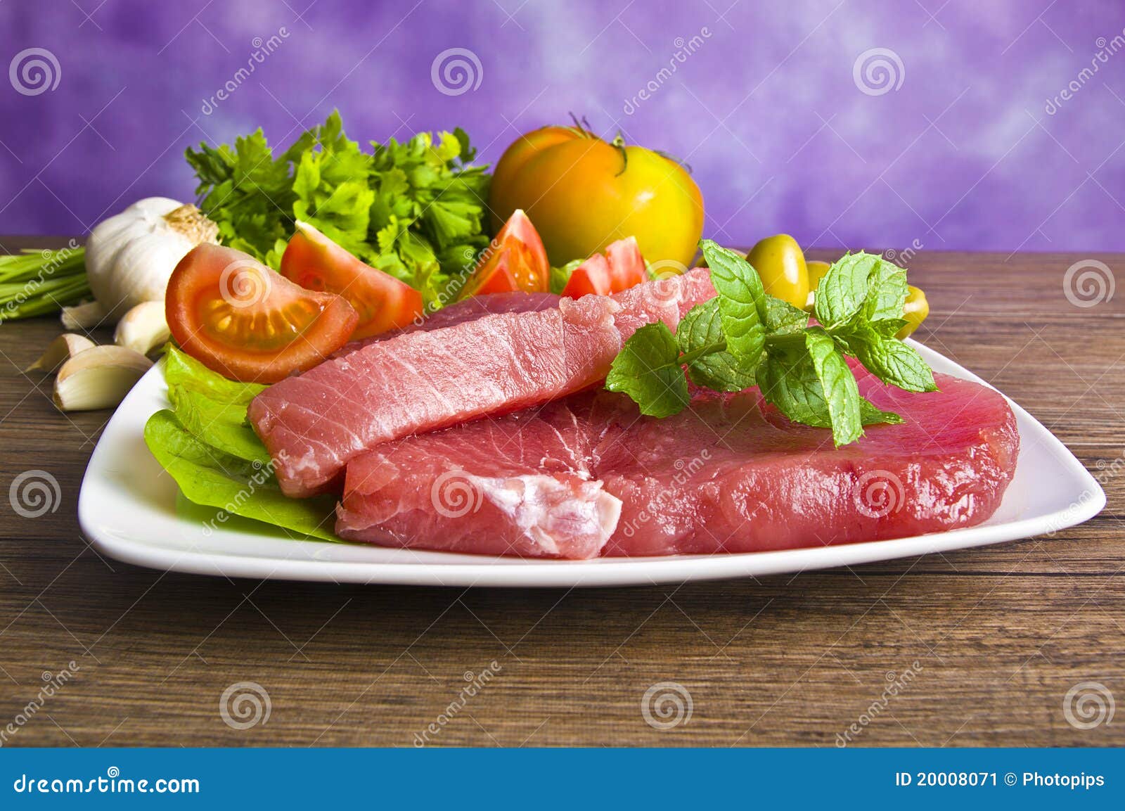 Raw tuna steak stock image. Image of cutlet, cooking 20008071