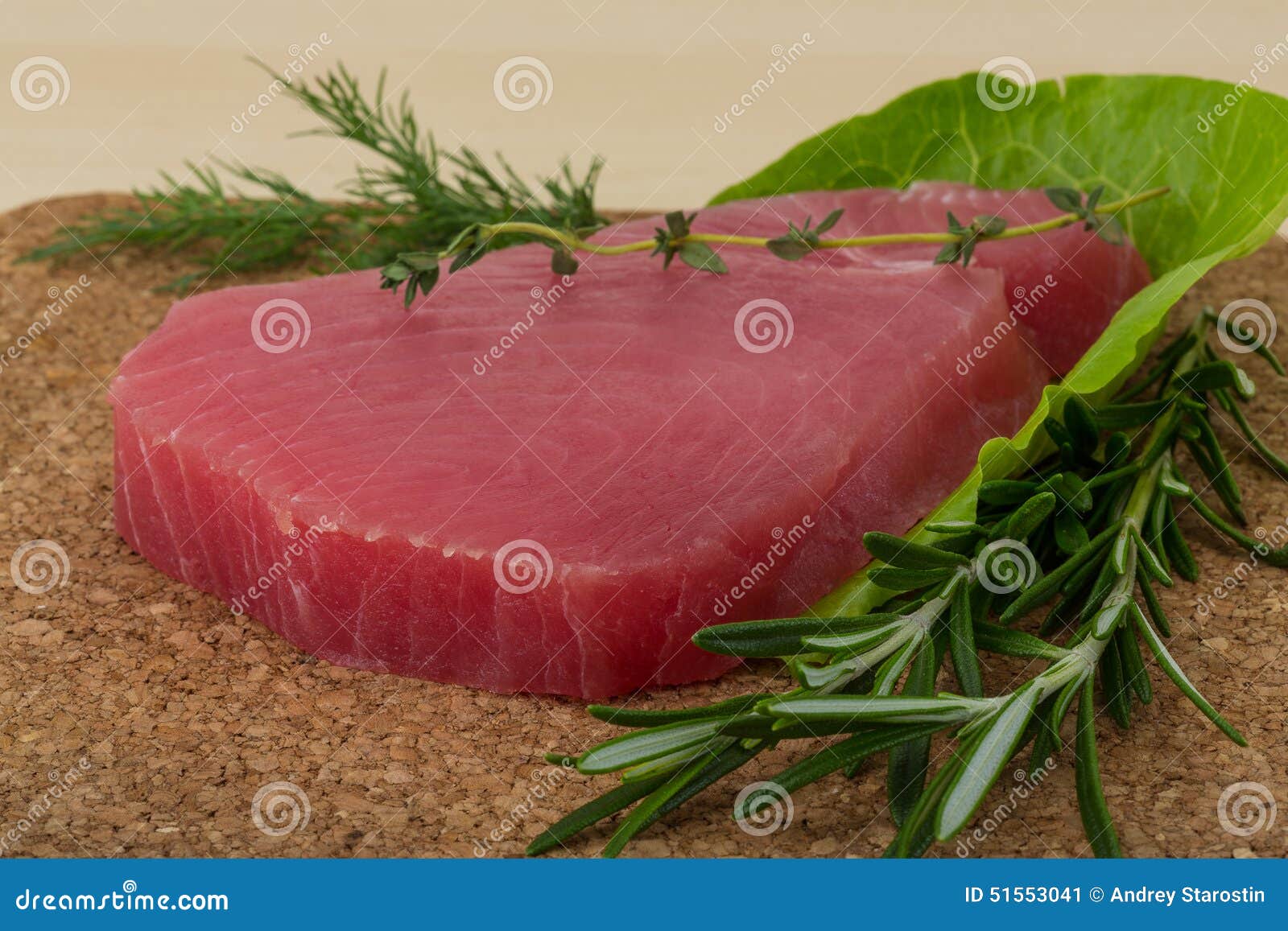 Raw tuna steak stock image. Image of uncooked, delicious 51553041