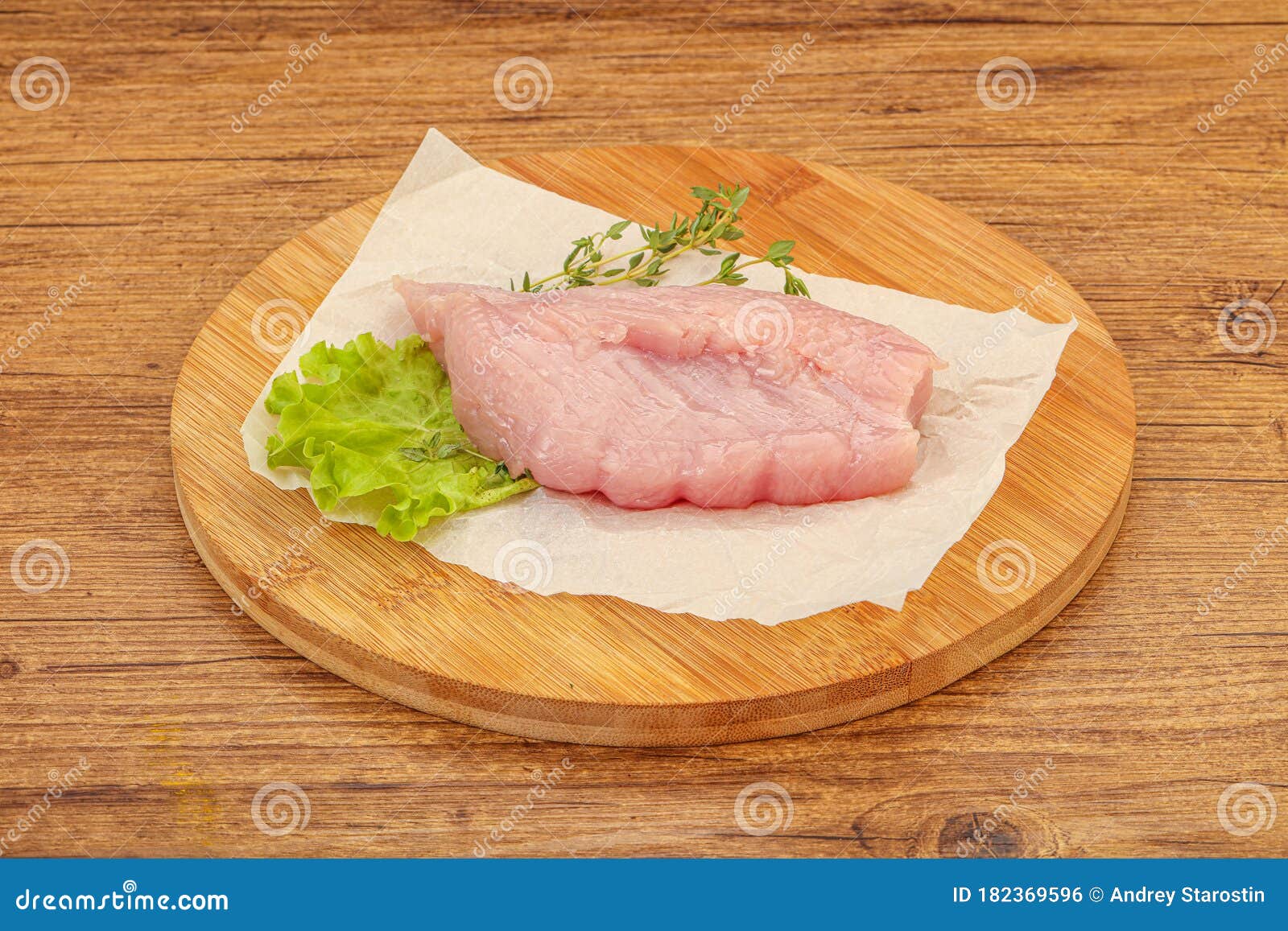Raw Turkey Breast Steak for Cooking Stock Photo Image of studio