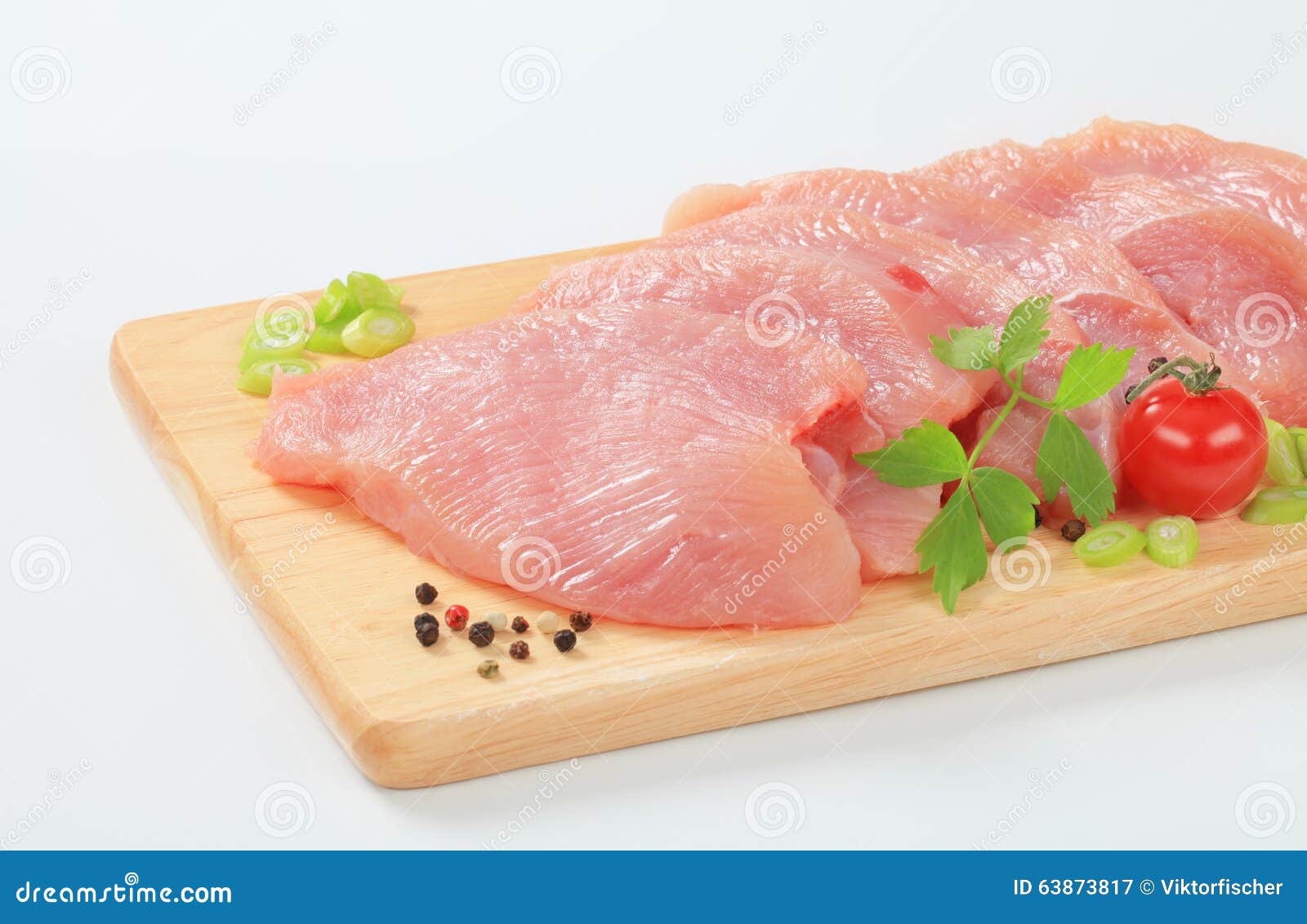 Raw turkey breast steaks stock image. Image of skinless 63873817