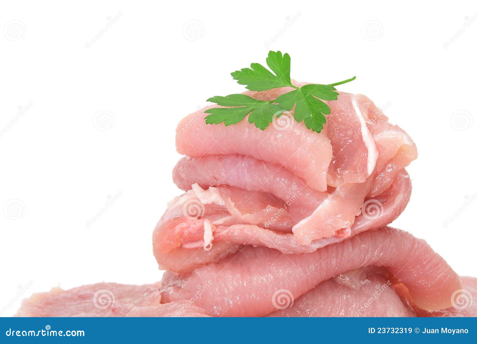 Turkey Meat Sliced And Ingredients For Cooking On Light Grey Stone Background Stock Image