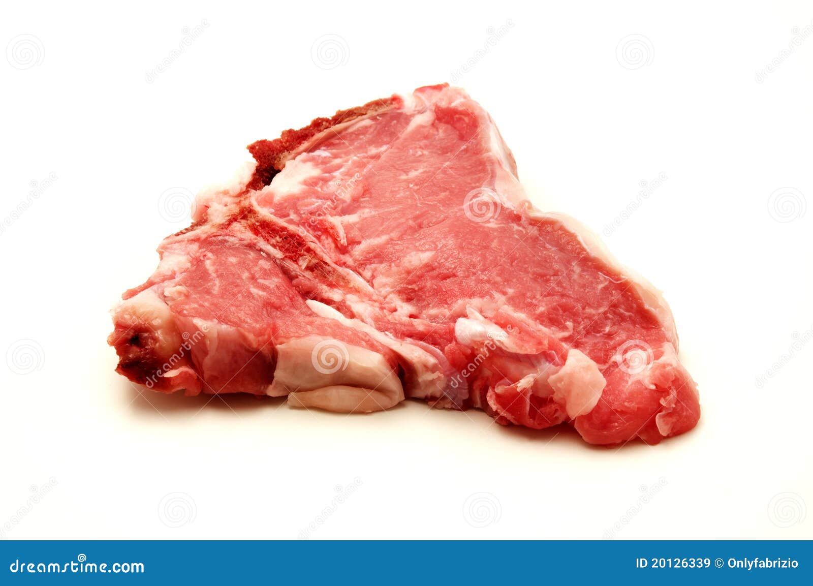 Raw veal loin chop stock image. Image of background, shot 20126339