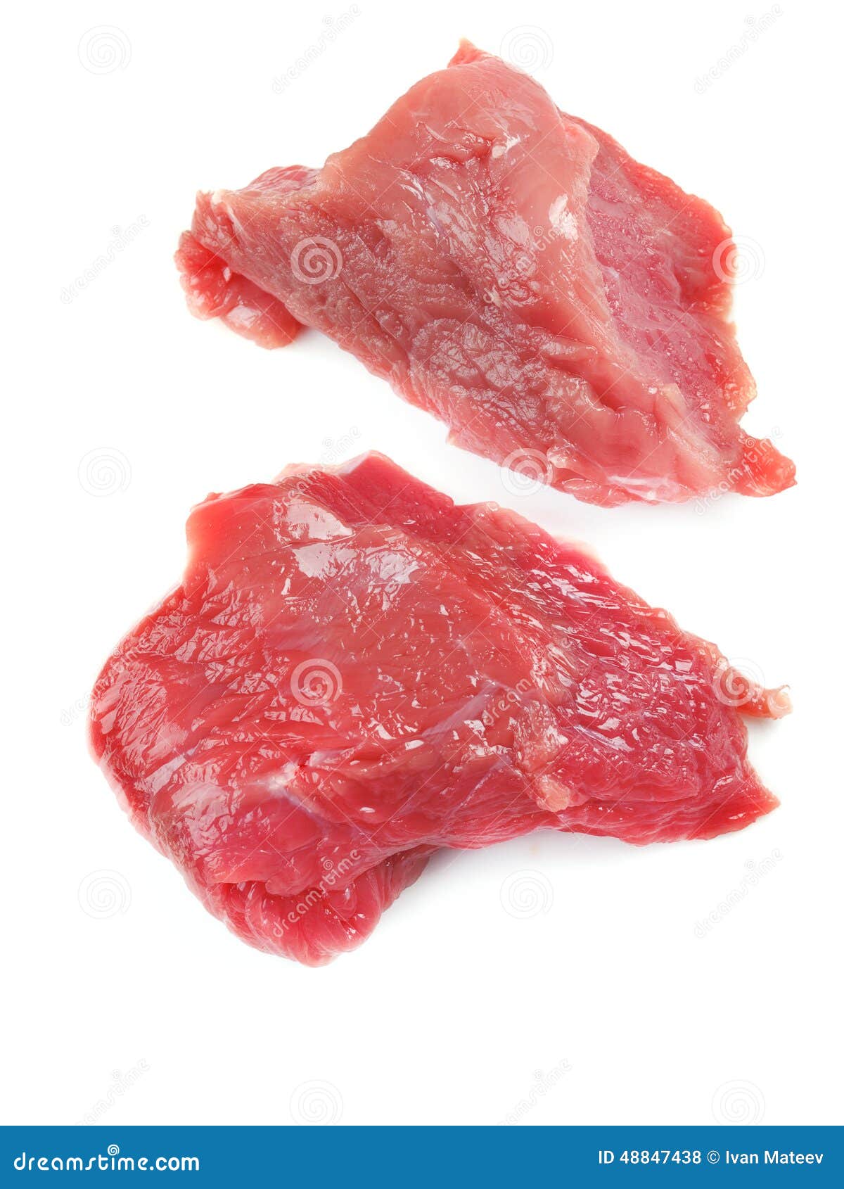 Raw veal meat stock photo. Image of beef, objects, length 48847438