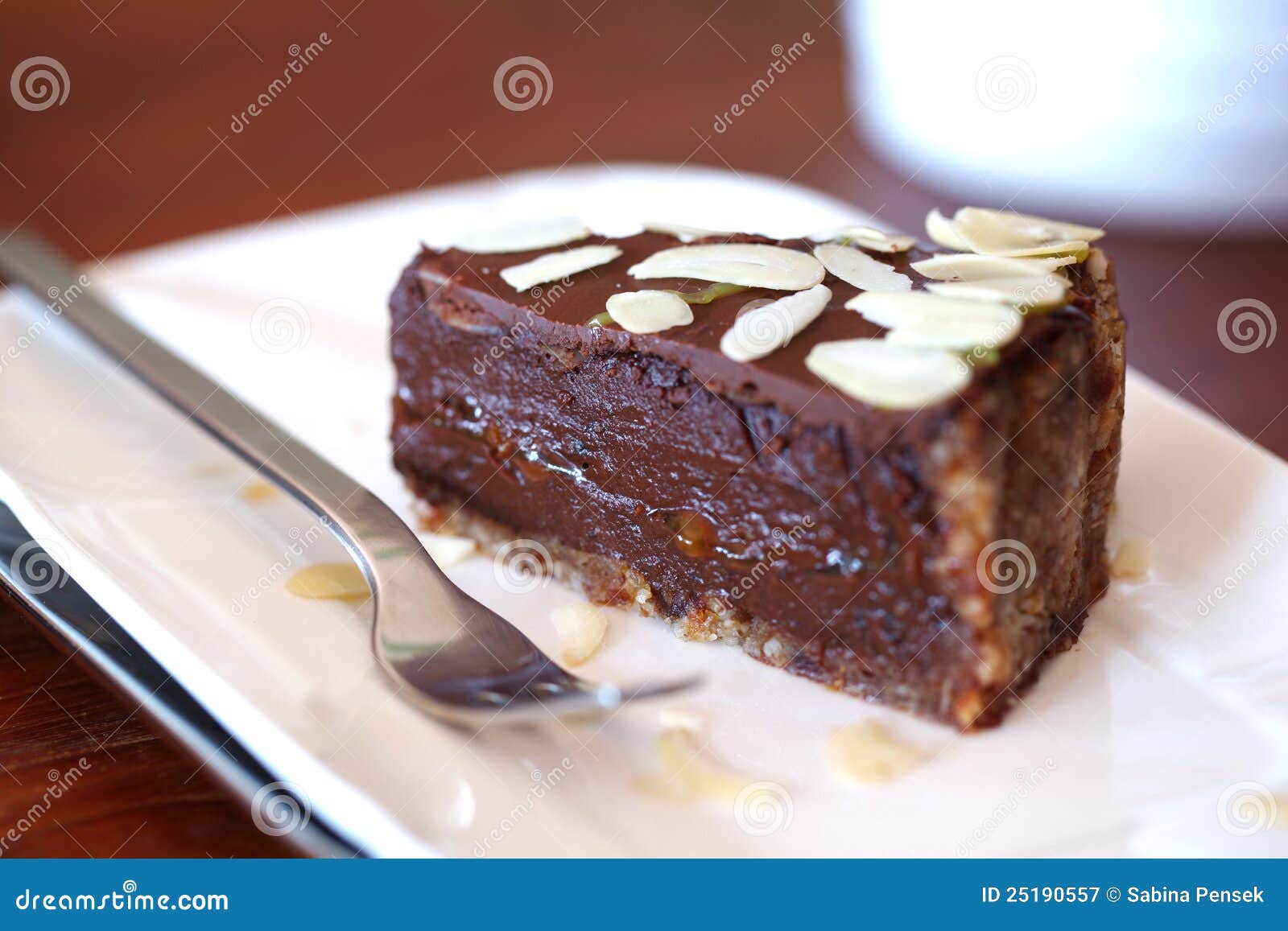 Raw Vegan Chocolate Cake With Ganache And Almonds Royalty Raw Vegan Chocolate Cake With Ganache And Almonds Royalty