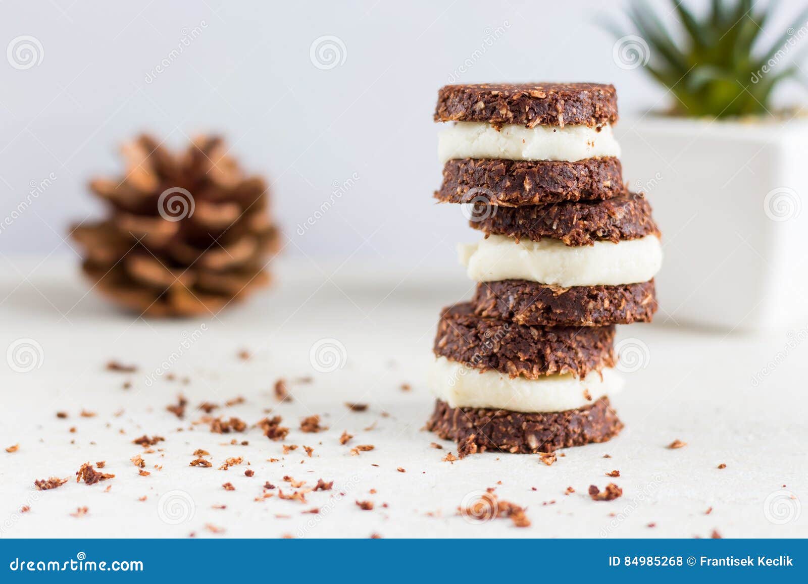 Raw, vegan, paleo cookies stock photo. Image of delicious - 84985268