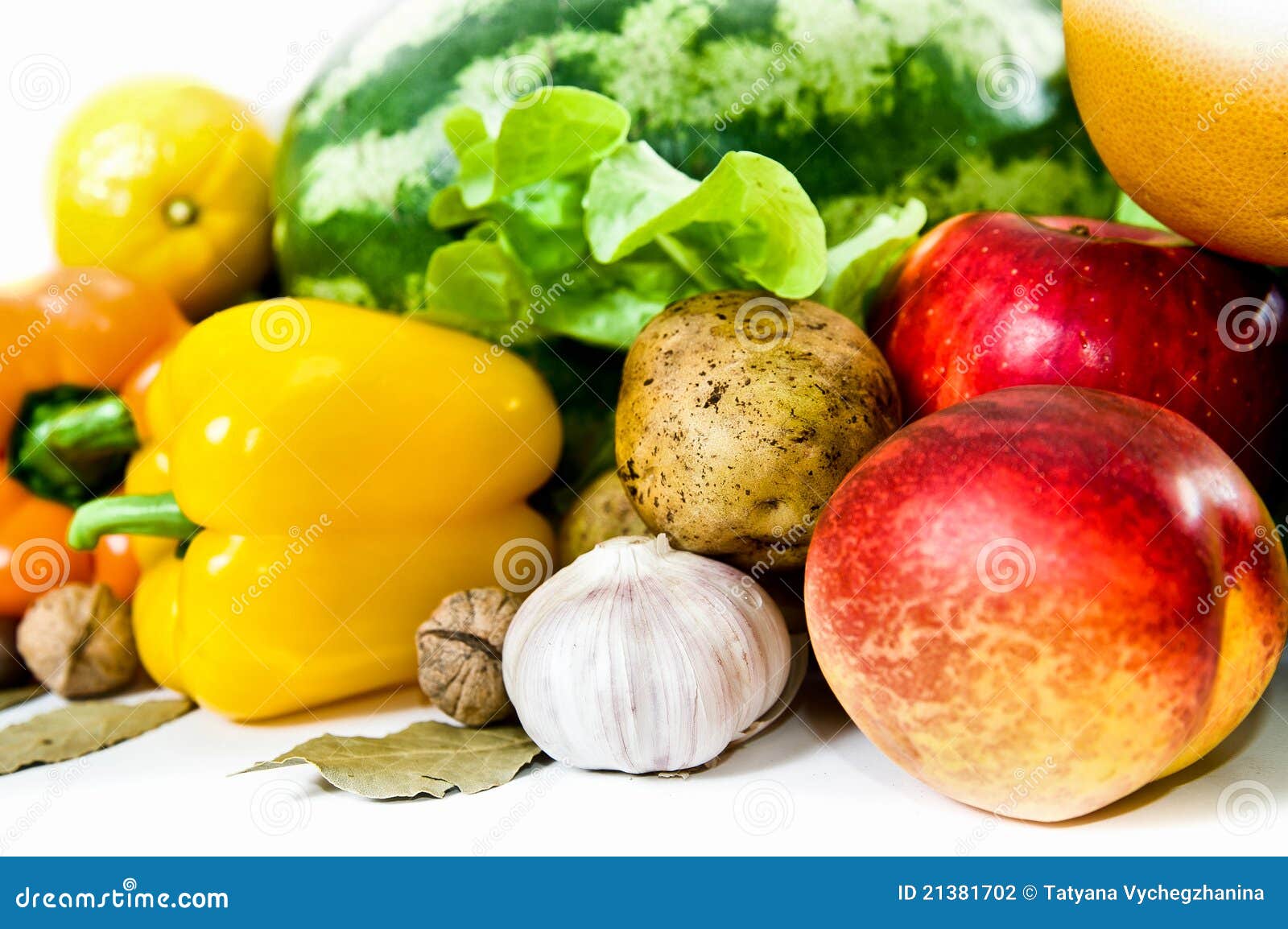 Raw vegetables stock photo. Image of garlic, orange, juicy 21381702