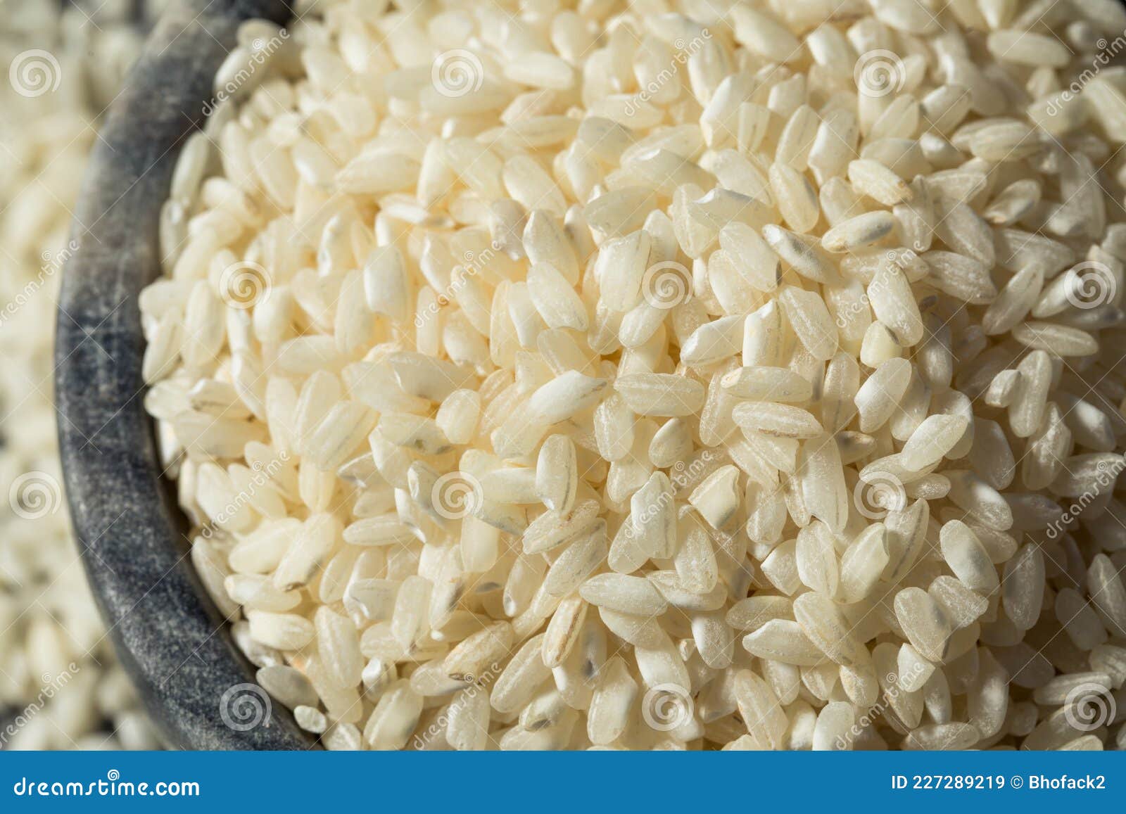 Raw White Organic Arborio Rice Stock Image Image of ingredient