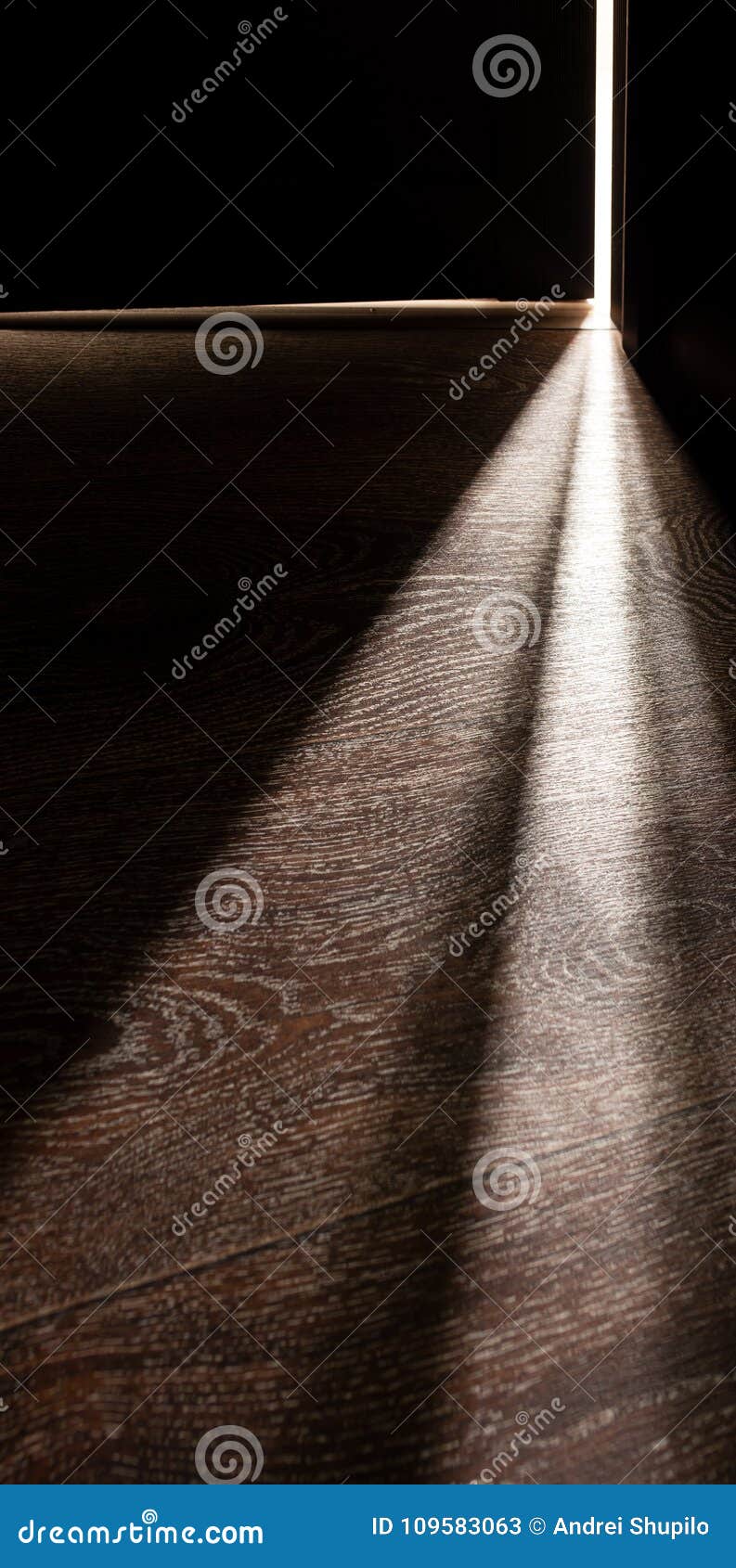Rays of Light from the Door in a Dark Room Stock Image Image of house