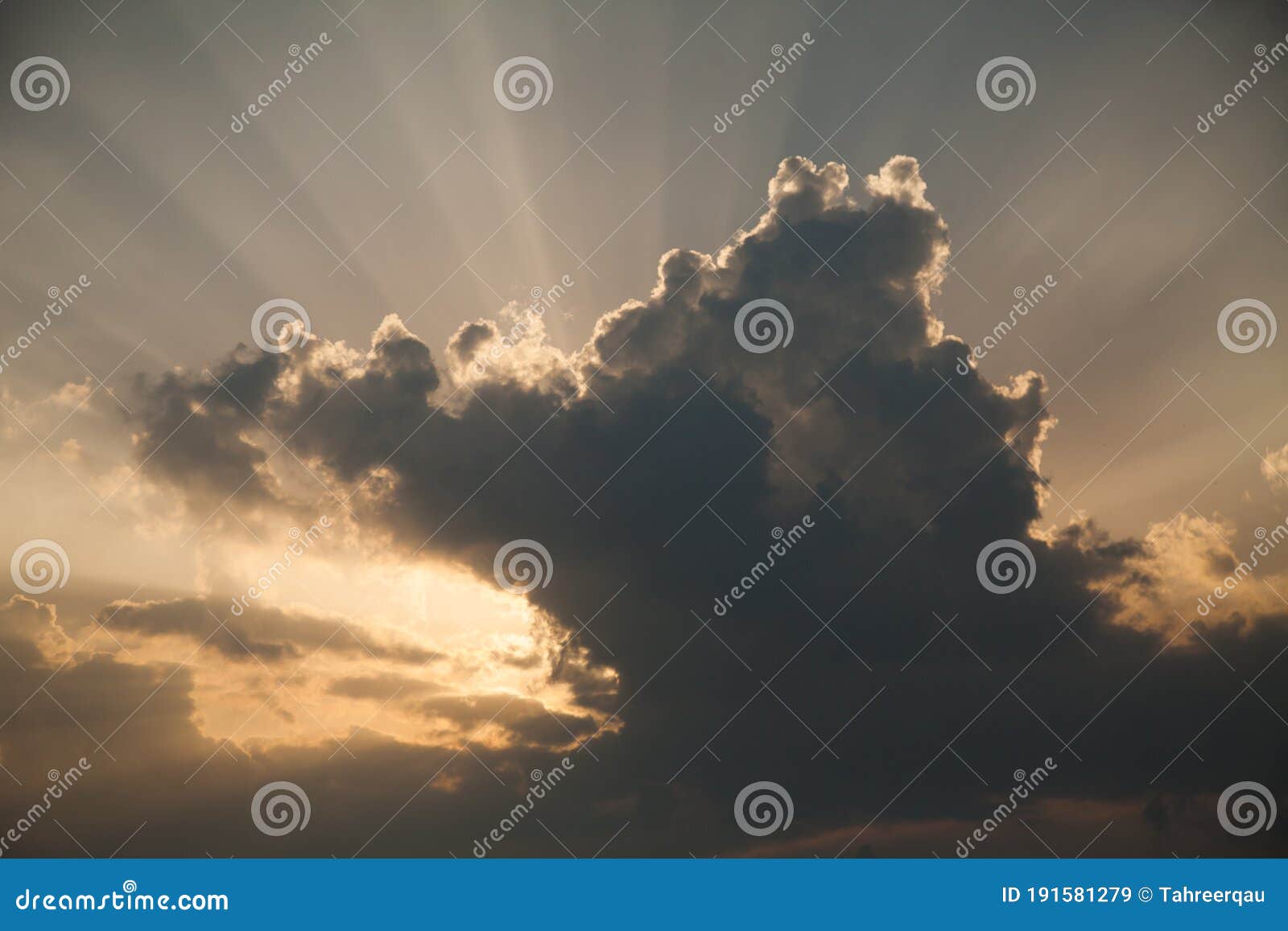 Rays of Sun Coming Out of Clouds Stock Image Image of reflection
