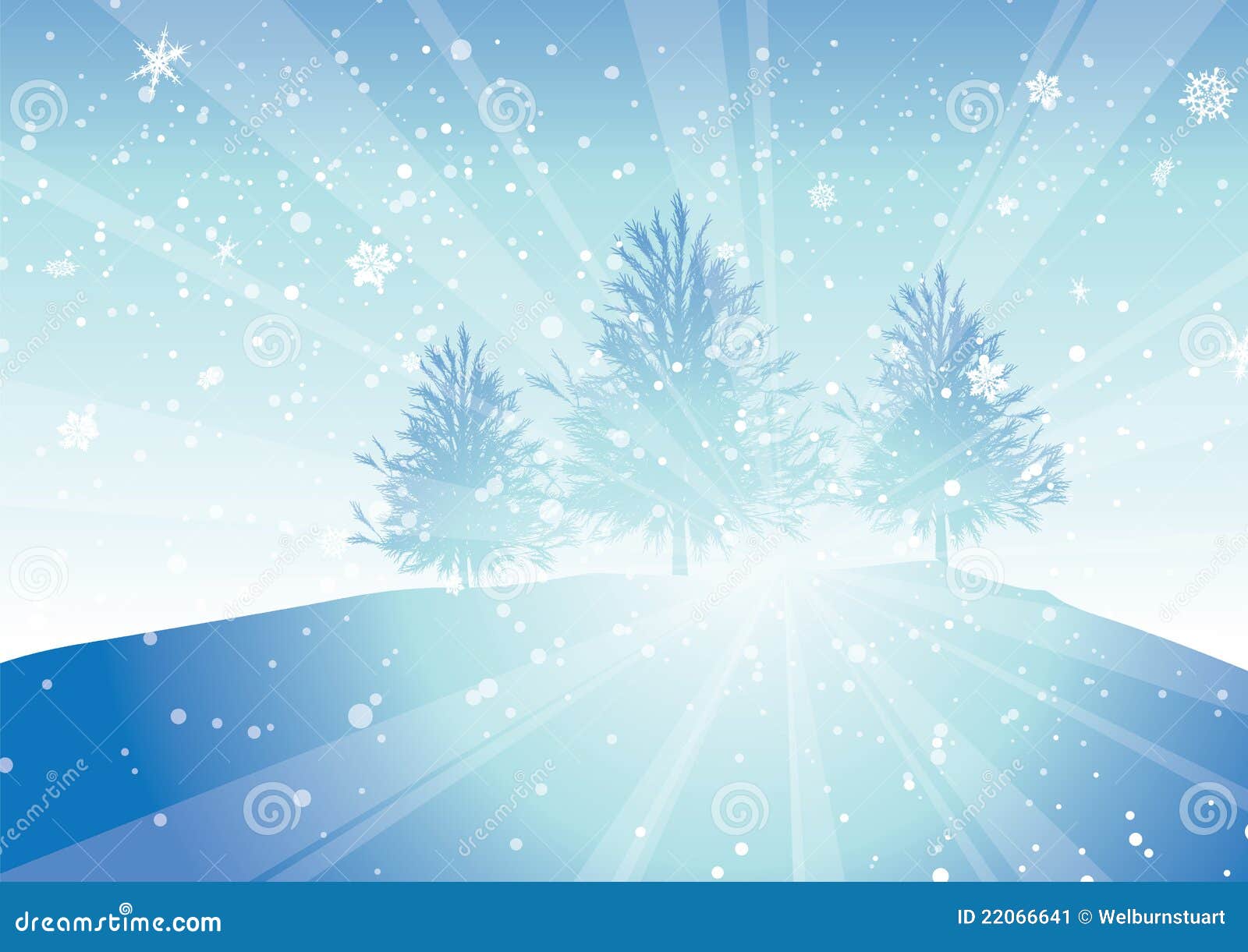Rays trees christmas stock illustration. Illustration of christmas