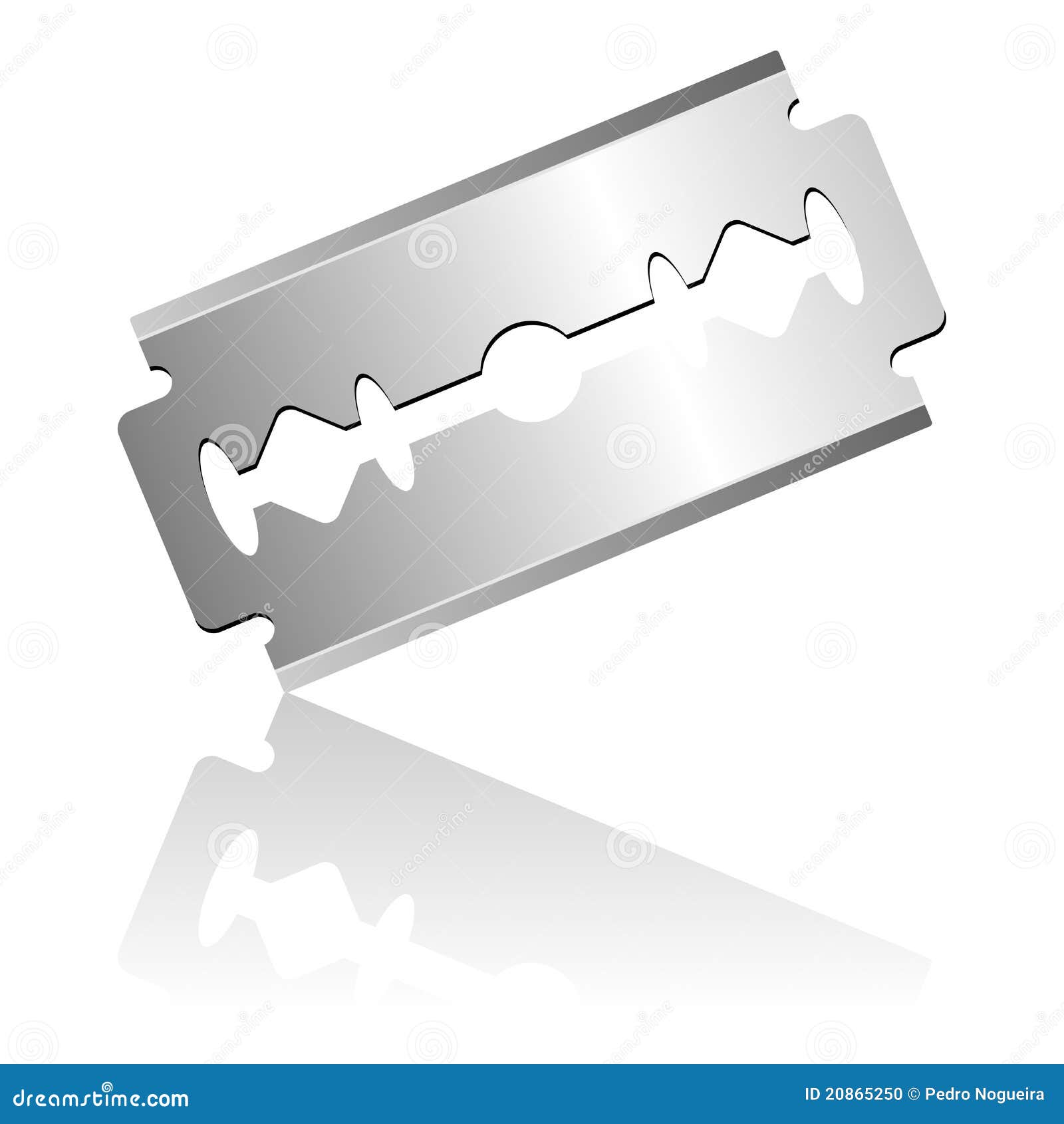 Razor blade stock vector. Illustration of shadow, tool 20865250