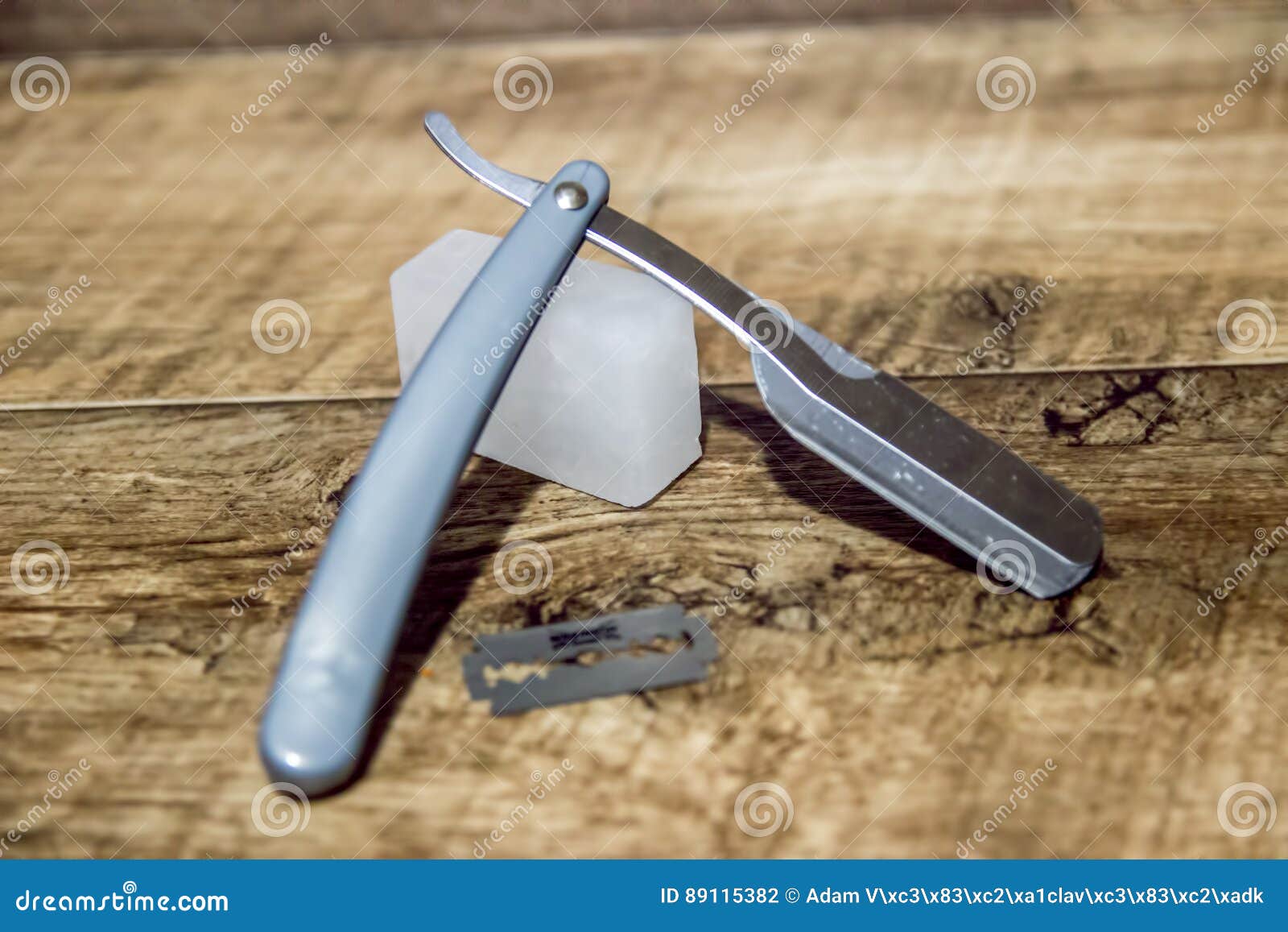 razor blade and alum