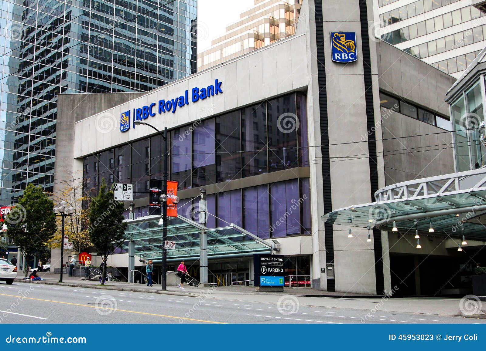 RBC Royal Bank, Vancouver, BC Redaktionelles Stockfoto Bild von
