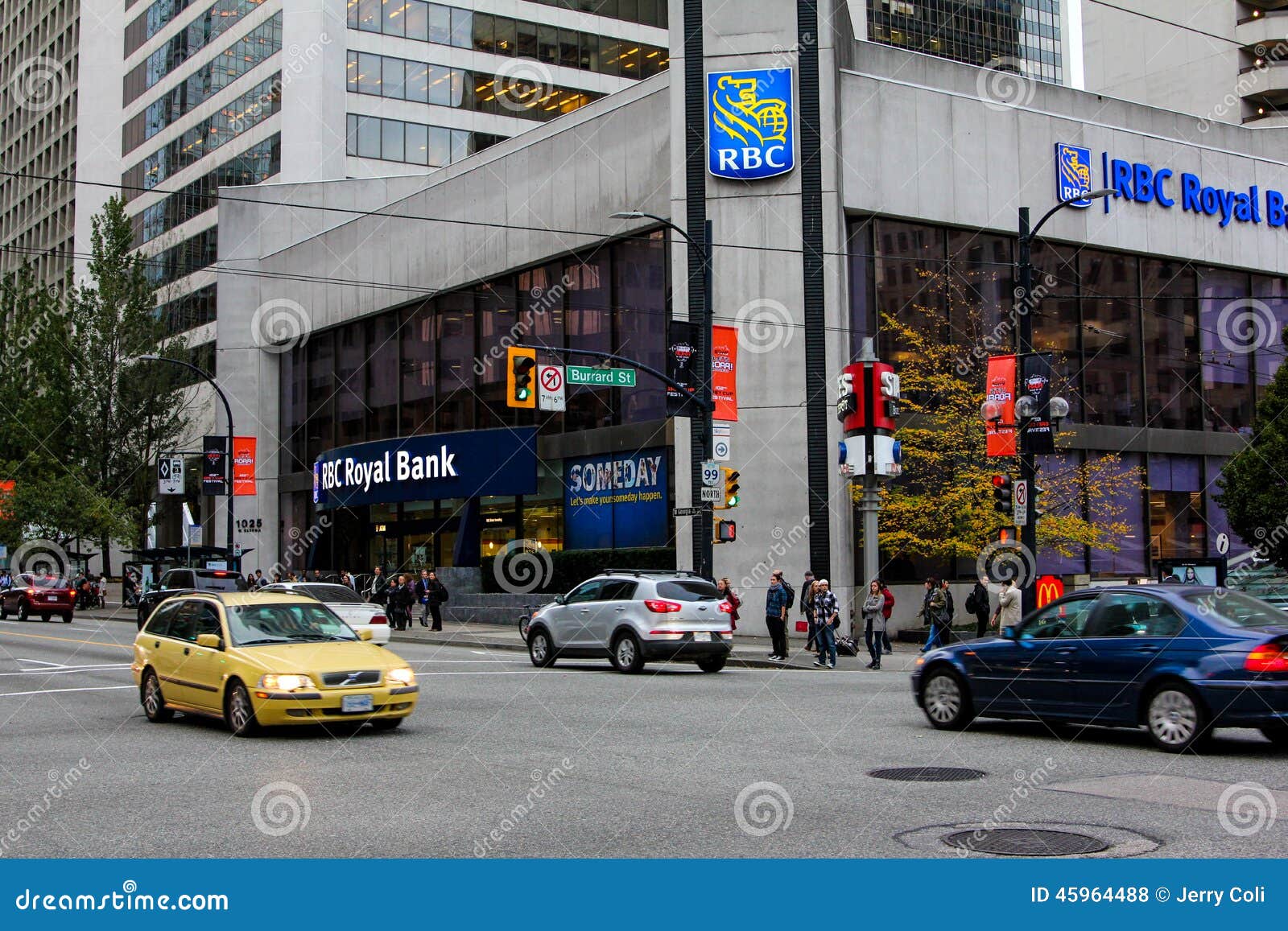RBC Royal Bank, Vancouver, BC Fotografia Stock Editoriale Immagine di
