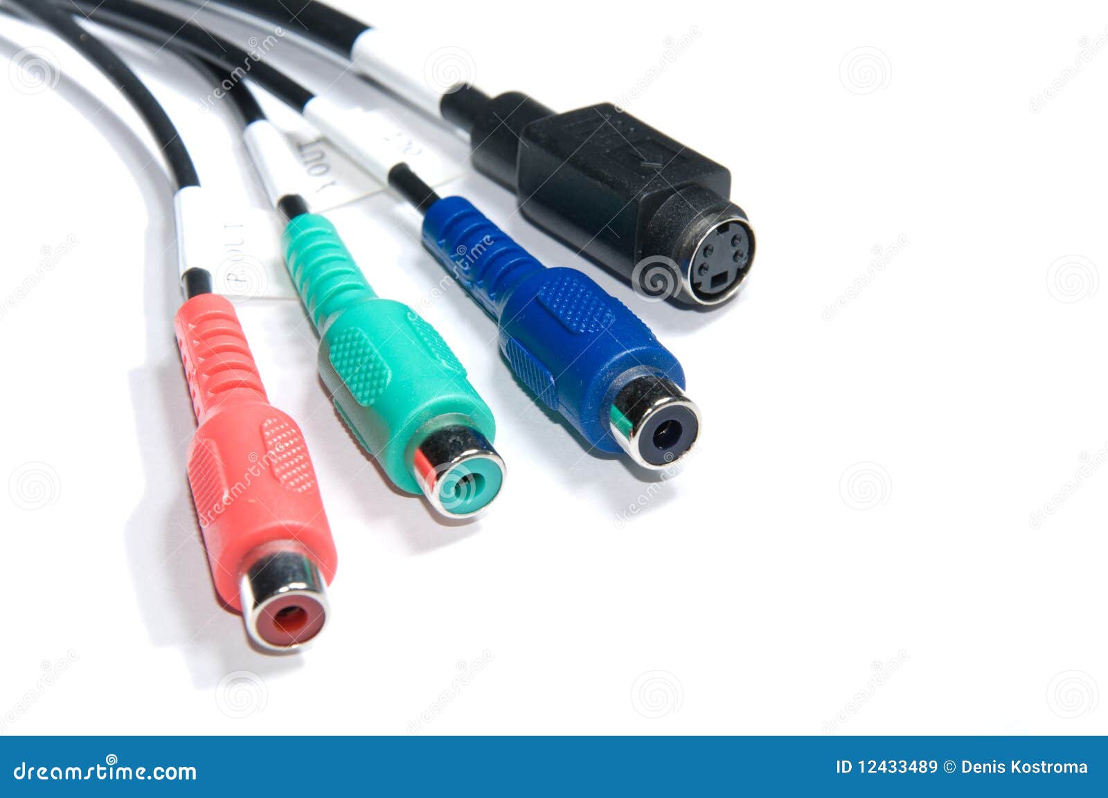 RCA connection cable stock image. Image of industry, isolated 12433489