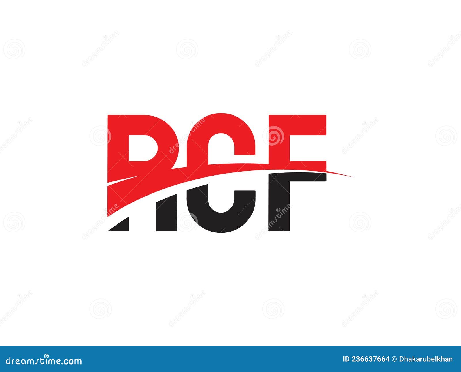 rcf letter initial logo   